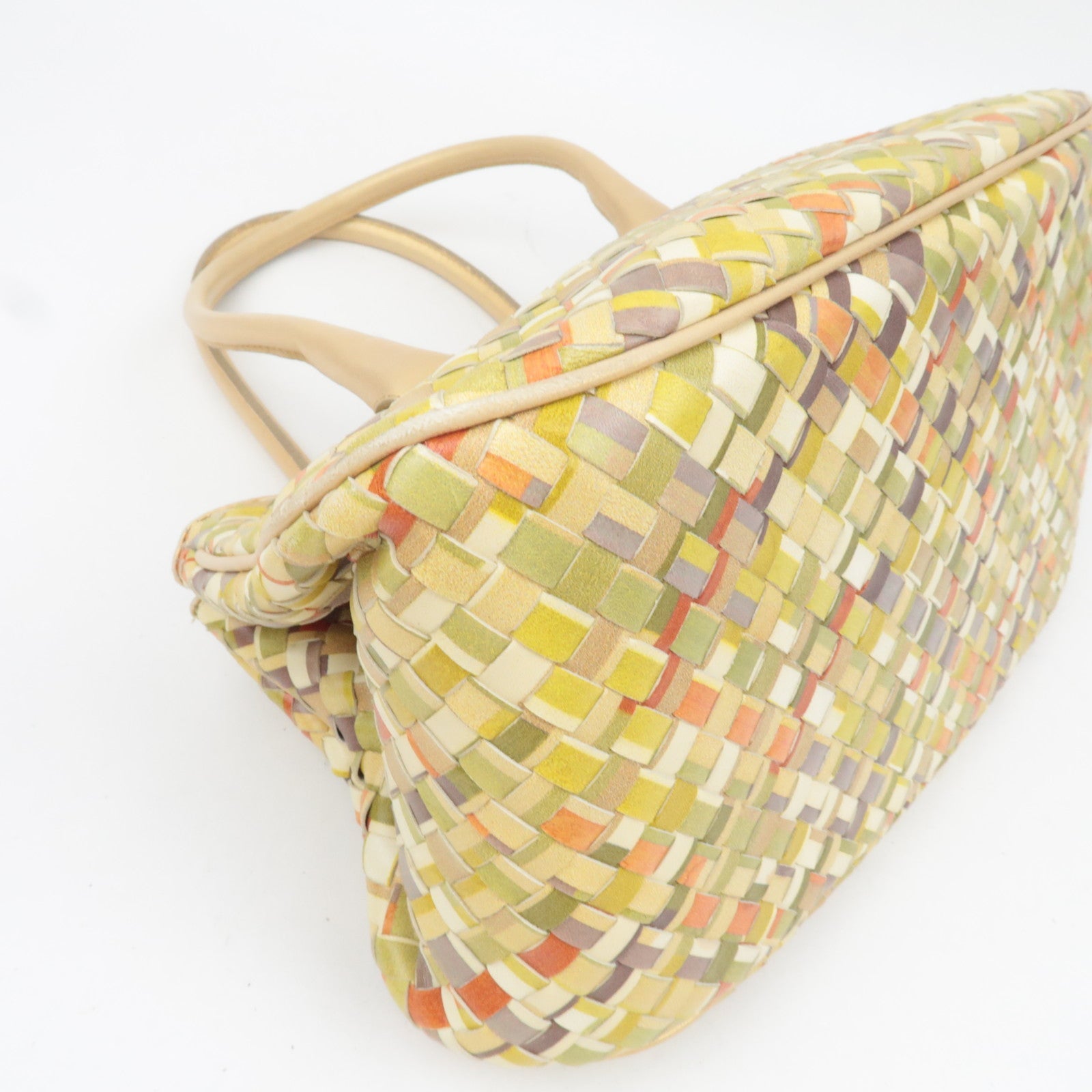 BOTTEGA VENETA Intrecciato Leather Tote Bag Multicolor 142484