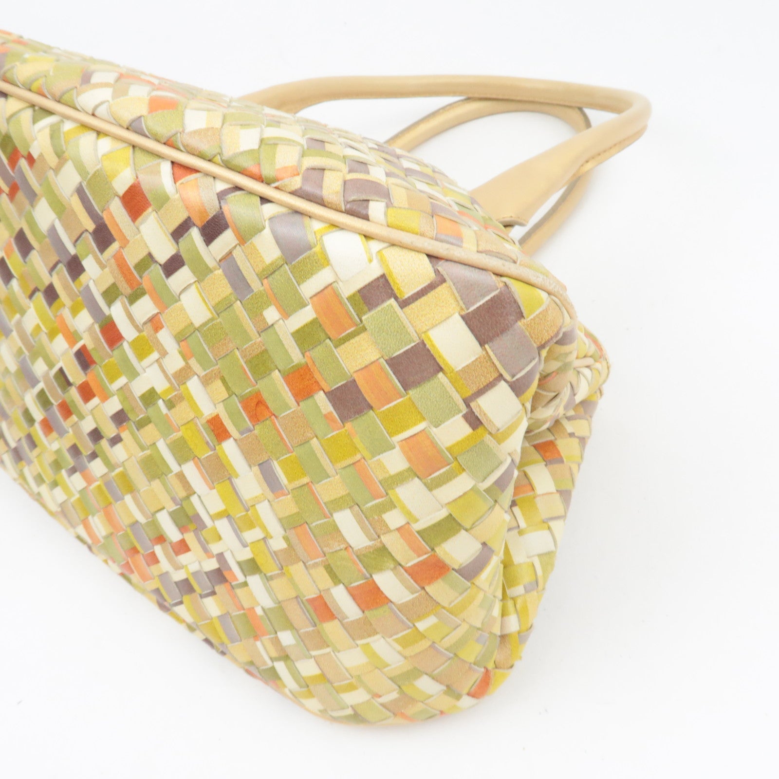 BOTTEGA VENETA Intrecciato Leather Tote Bag Multicolor 142484