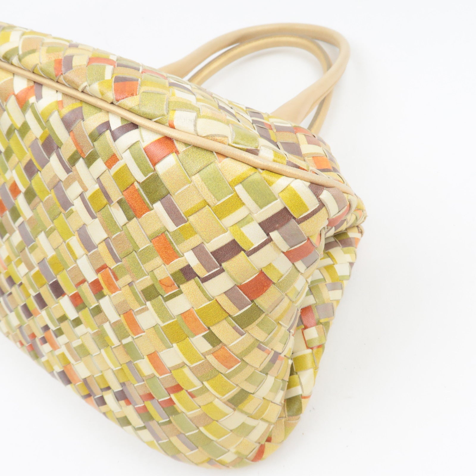 BOTTEGA VENETA Intrecciato Leather Tote Bag Multicolor 142484
