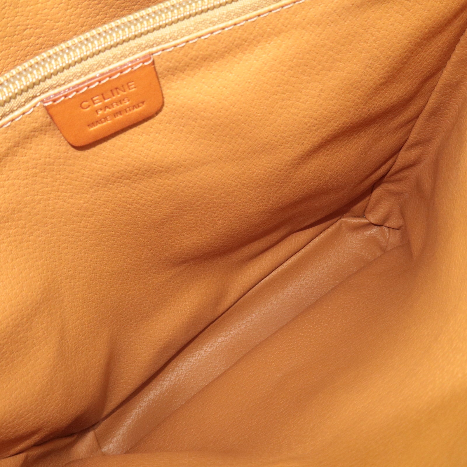 CELINE Macadam PVC Leather Tote Bag Brown