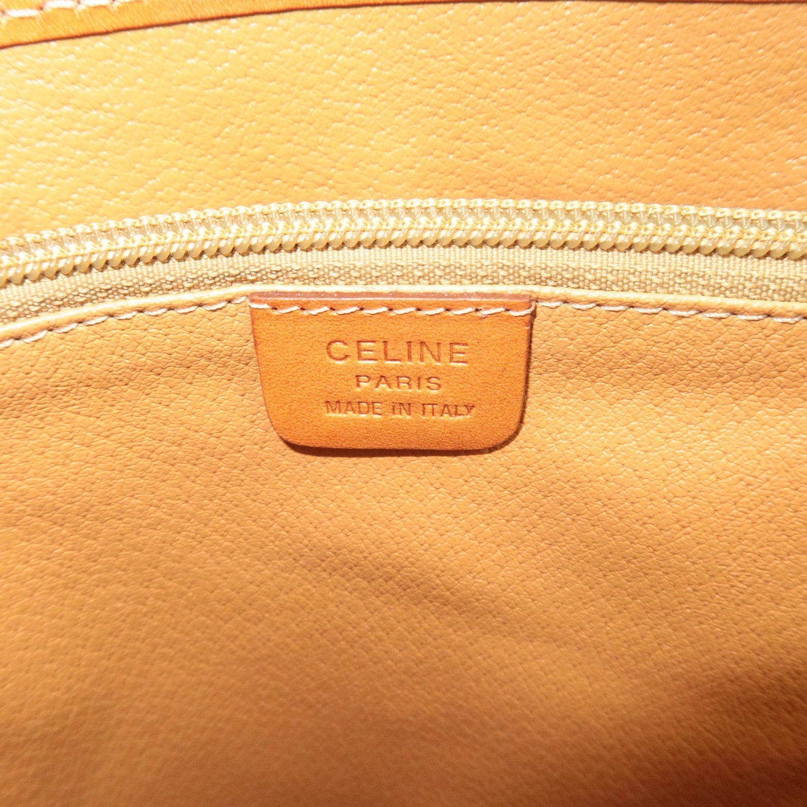 CELINE Macadam PVC Leather Tote Bag Brown