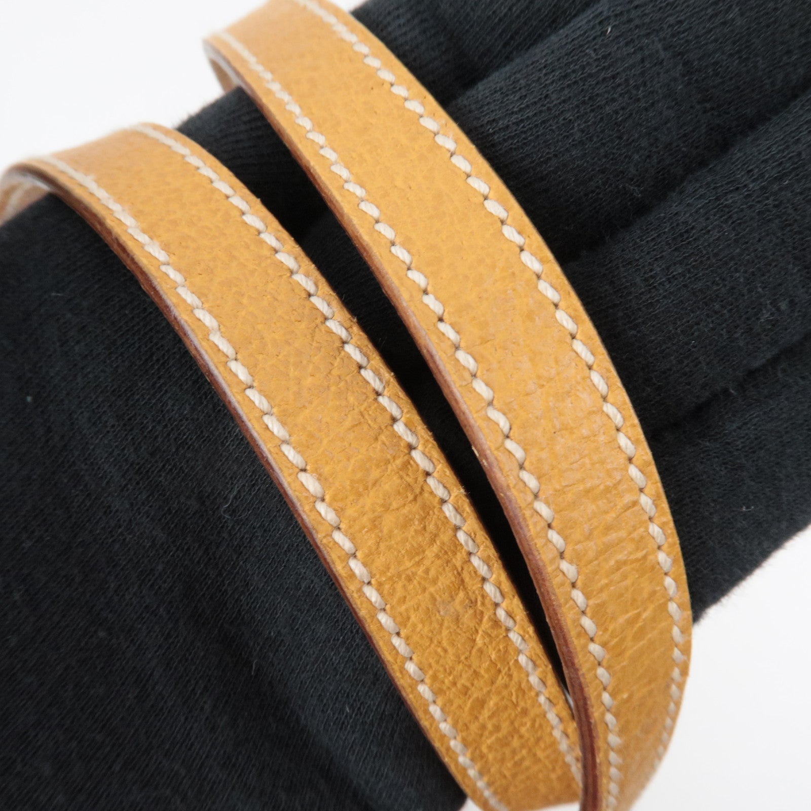 GUCCI Bamboo 2Way Leather Shoulder Bag Beige 000.1014.0188 *Strap