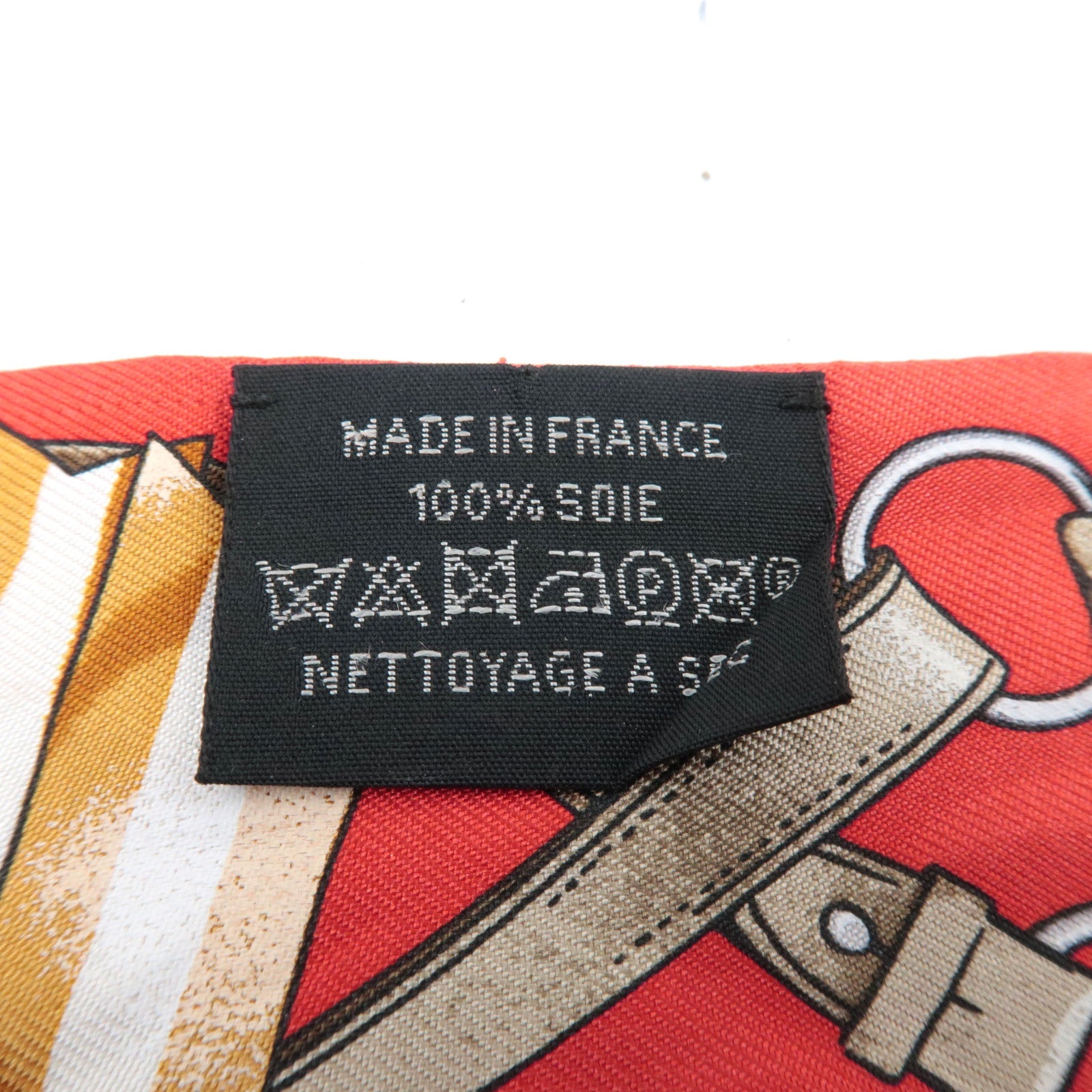 HERMES Twilly Scarf Jumping 100% Silk Red