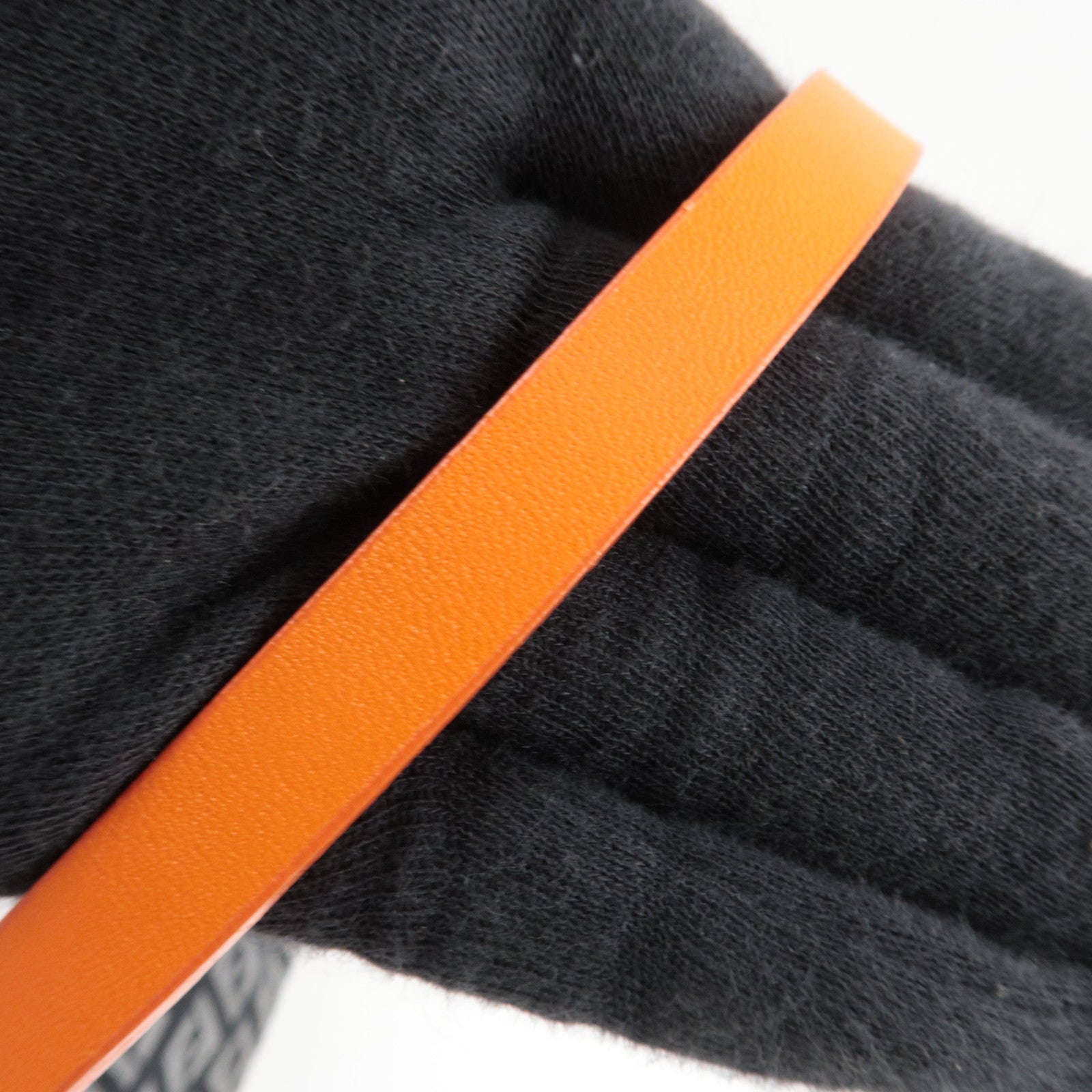 FENDI Zucchino Canvas Leather Shoulder Bag Black Orange 8BR145