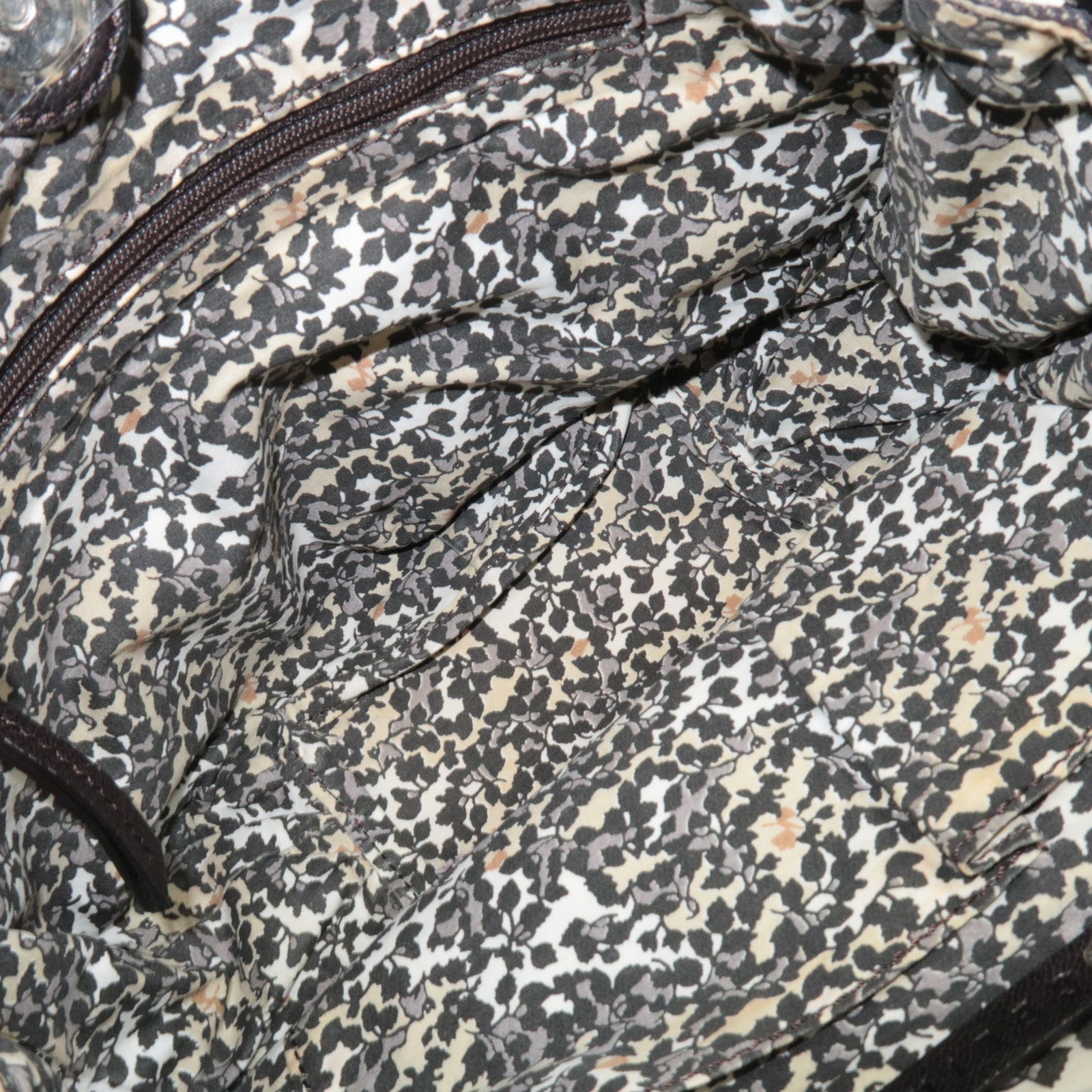 CELINE Paris Macadam Denim Leather Shoulder Bag Black