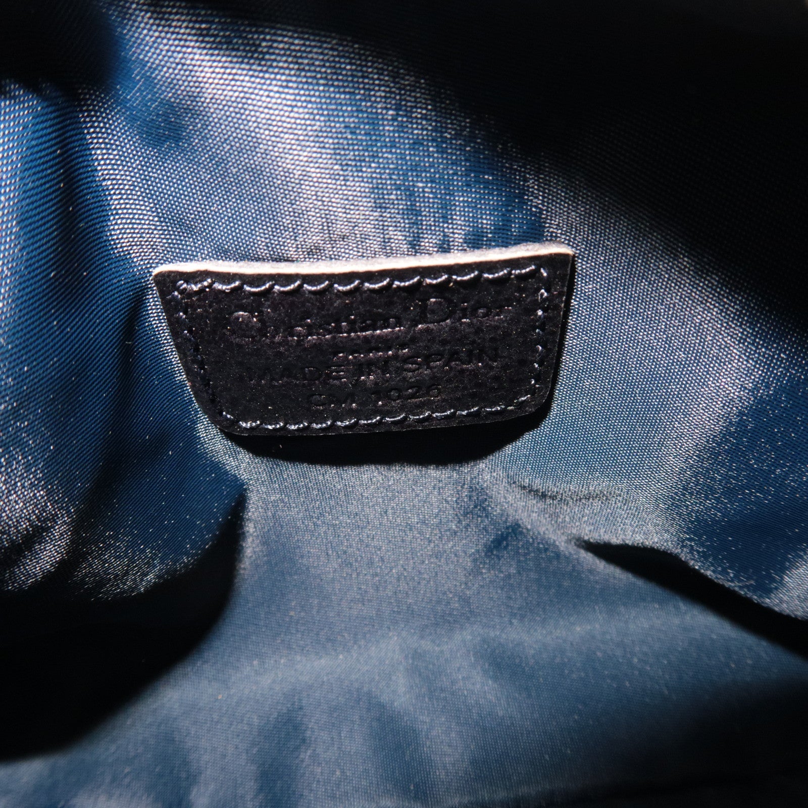 Christian Dior Trotter Flight Cosmetic Pouch Denim Navy