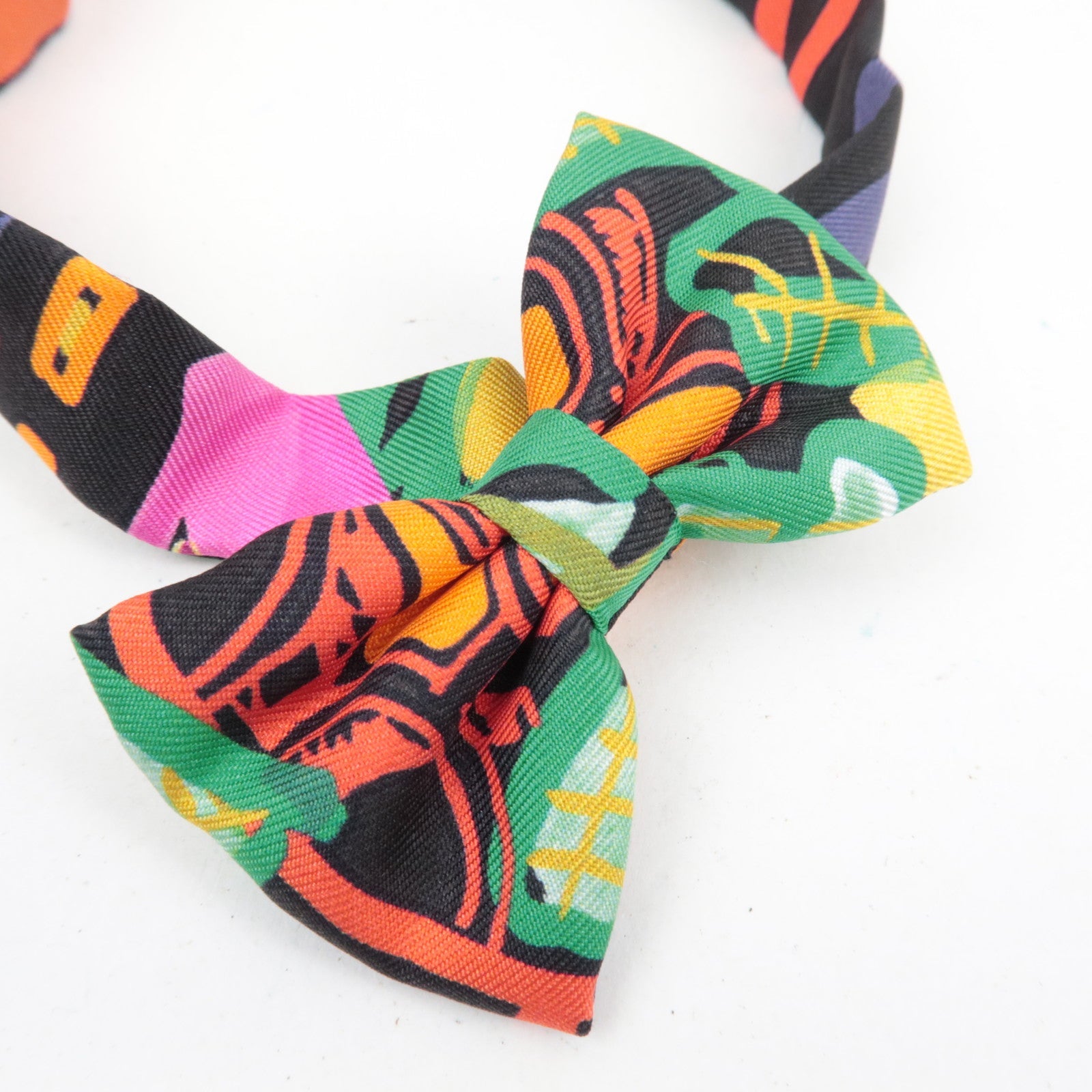 HERMES Noeuds Papillon Bow Tie 100% Silk Multicolor *Box