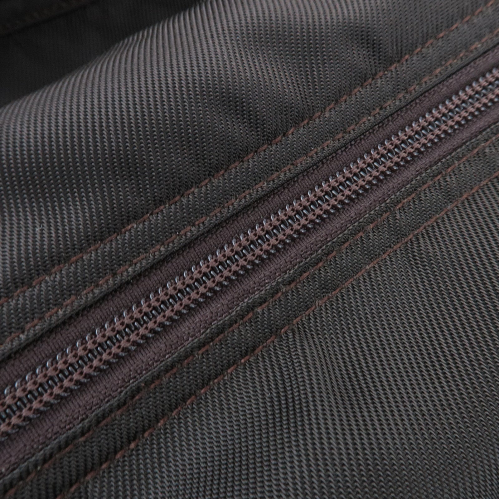 GUCCI Bamboo Nylon Canvas Patent Handbag Brown 002.2854.0412.5