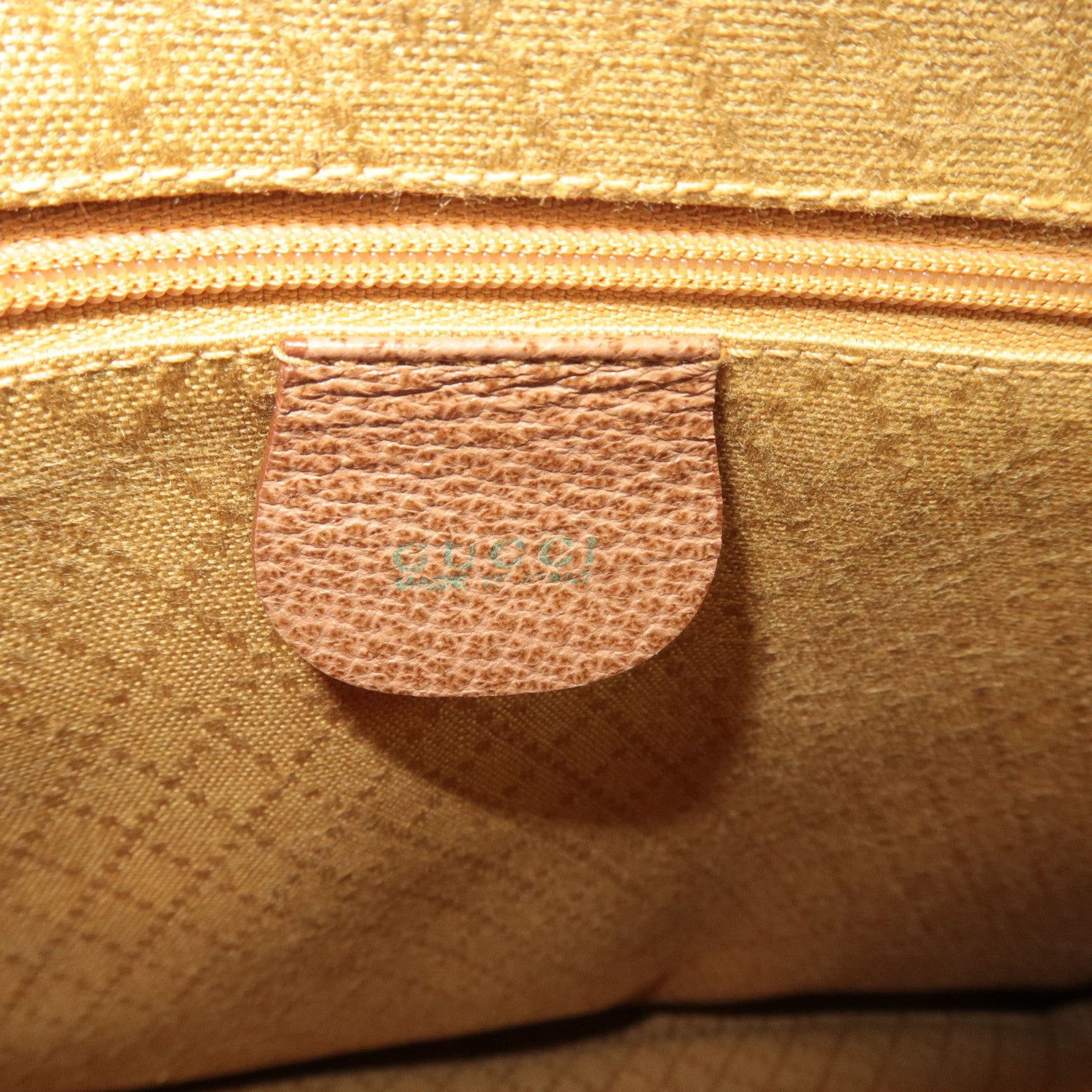 GUCCI Bamboo Suede Leather Handbag Brown 002.2855.0322.0