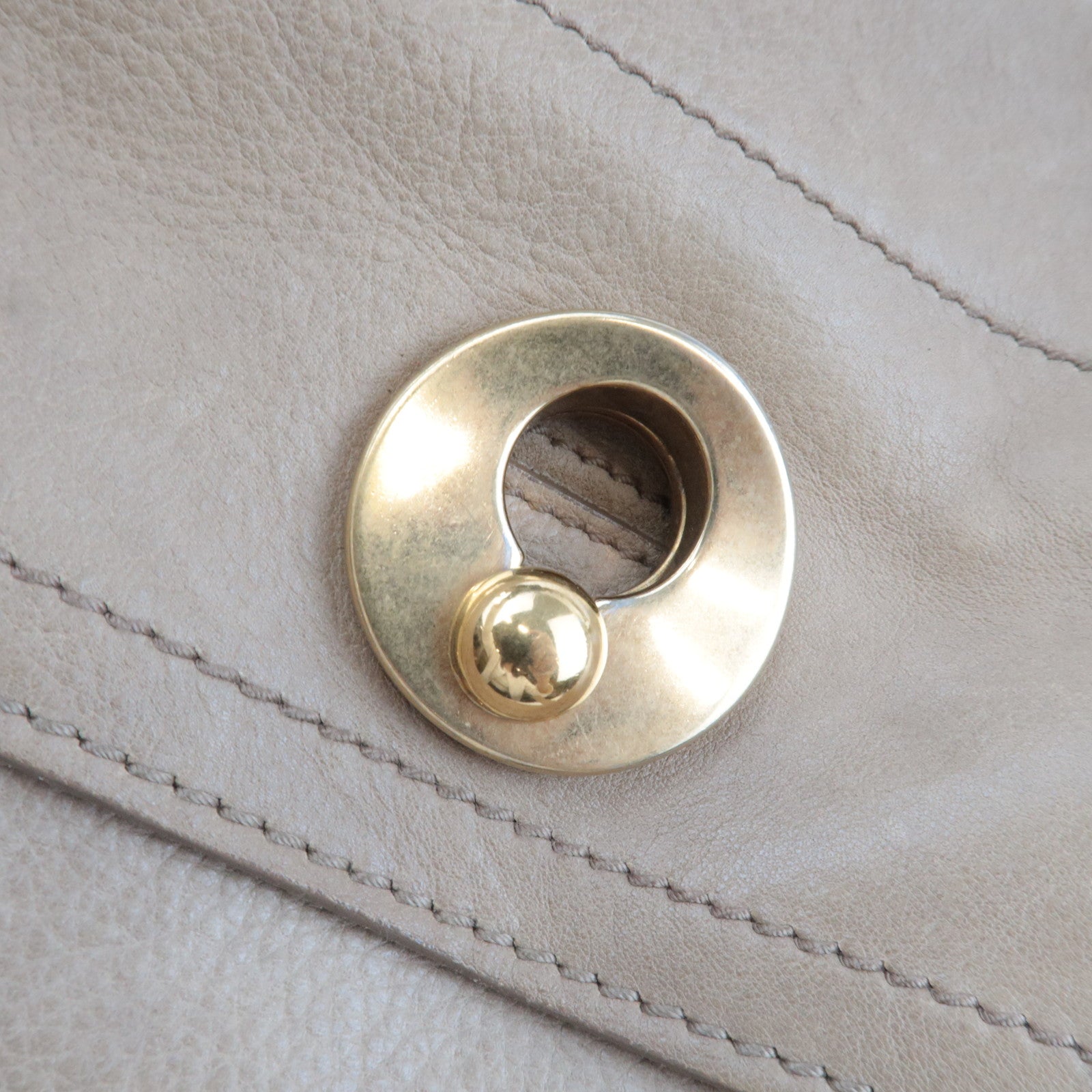 SAINT LAURENT YSL Muse Two Leather Suede Handbag Beige 197149