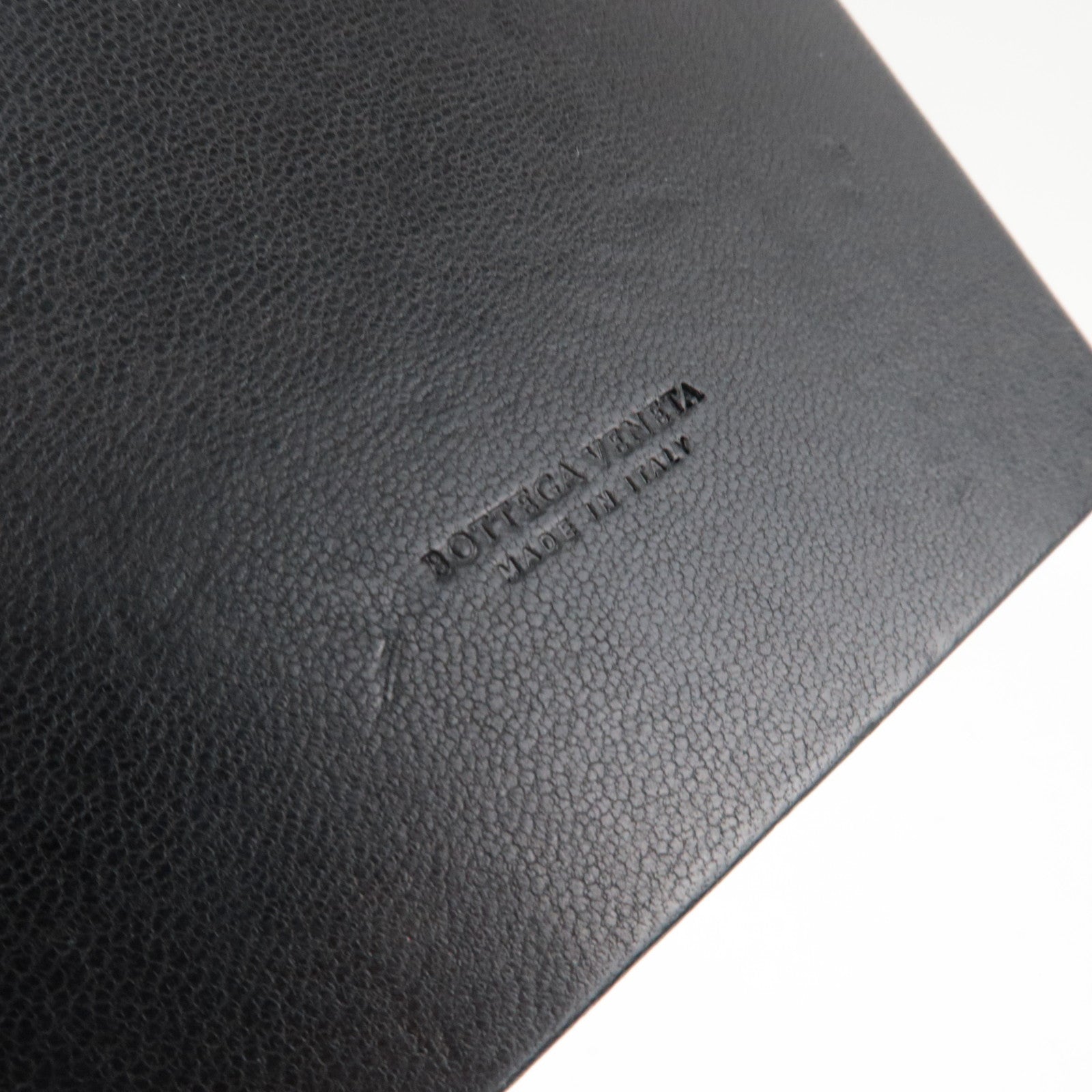 BOTTEGA VENETA Intrecciato Hobo Bag Leather Handbag Black 115654 *Mirror, Dust bag