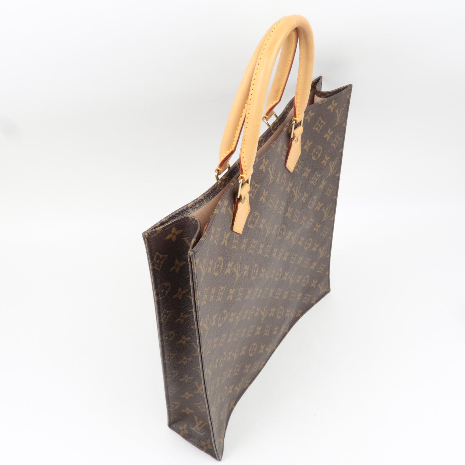 Louis Vuitton Monogram Sac Plat Tote Bag M51140 MI1014