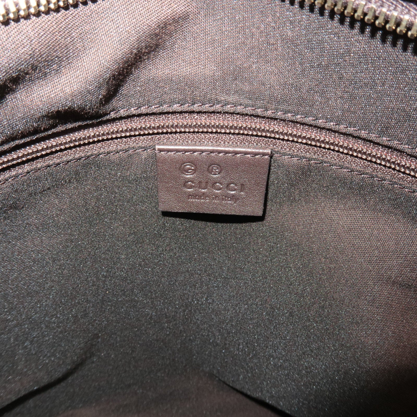 GUCCI GG Canvas Leather Shoulder Bag Beige Brown 388930