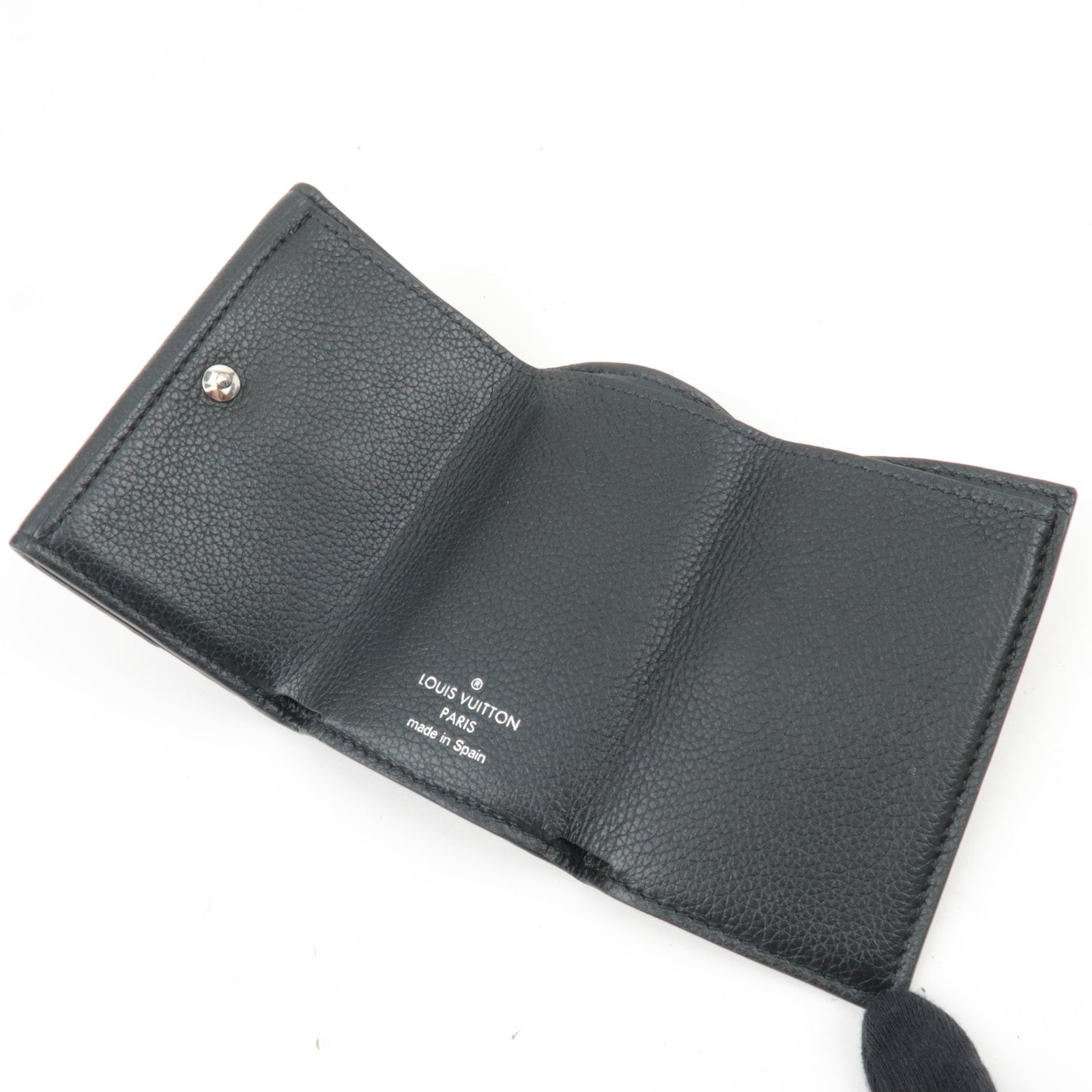 Louis Vuitton Portefeuille Lock Mini Mini Wallet Leather Noir M63921 UB1119