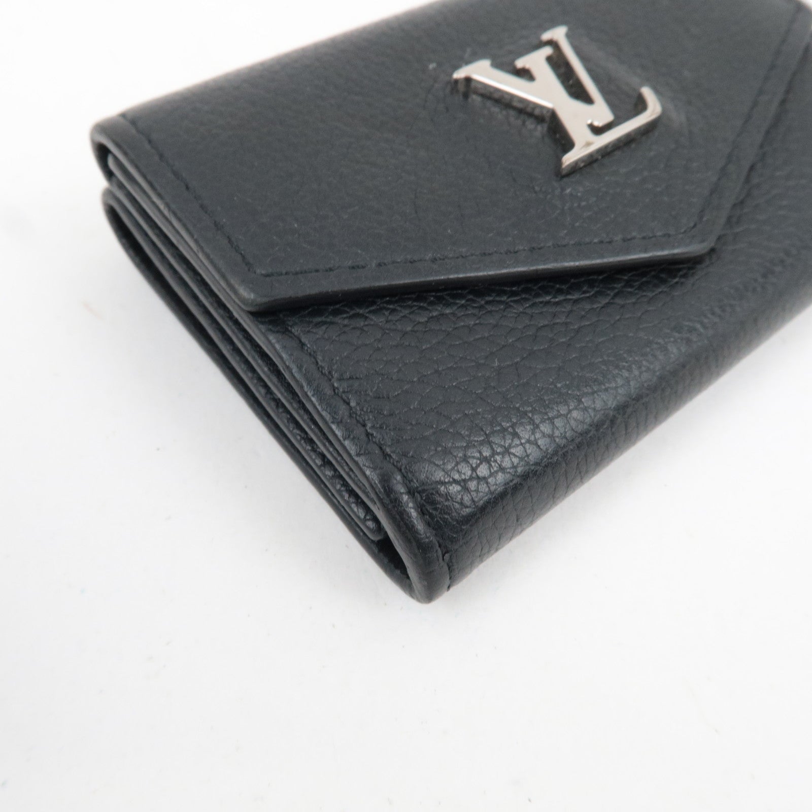 Louis Vuitton Portefeuille Lock Mini Mini Wallet Leather Noir M63921 UB1119
