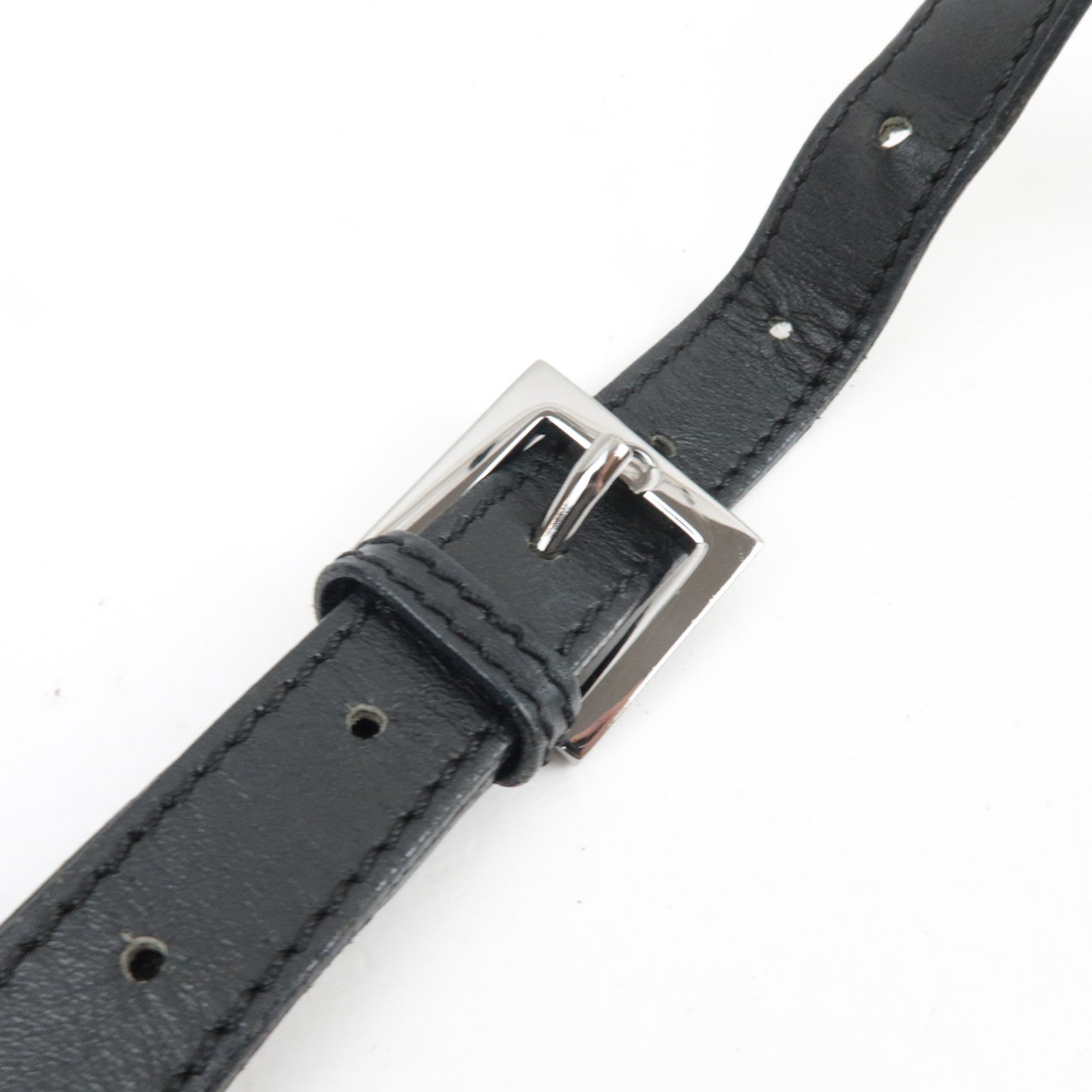 FENDI Zucchino Shoulder Bag Canvas Leather Black 8BT127