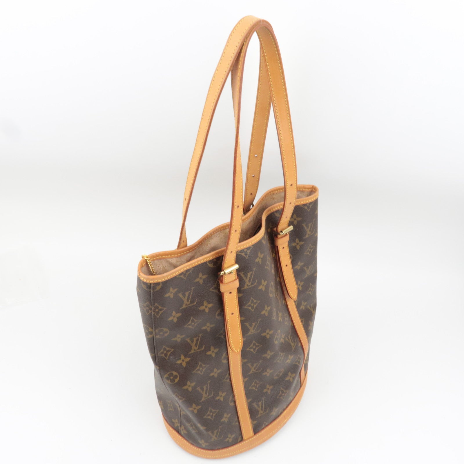 Louis Vuitton Monogram Bucket GM Shoulder Bag M42236 AR0947 *Pouch