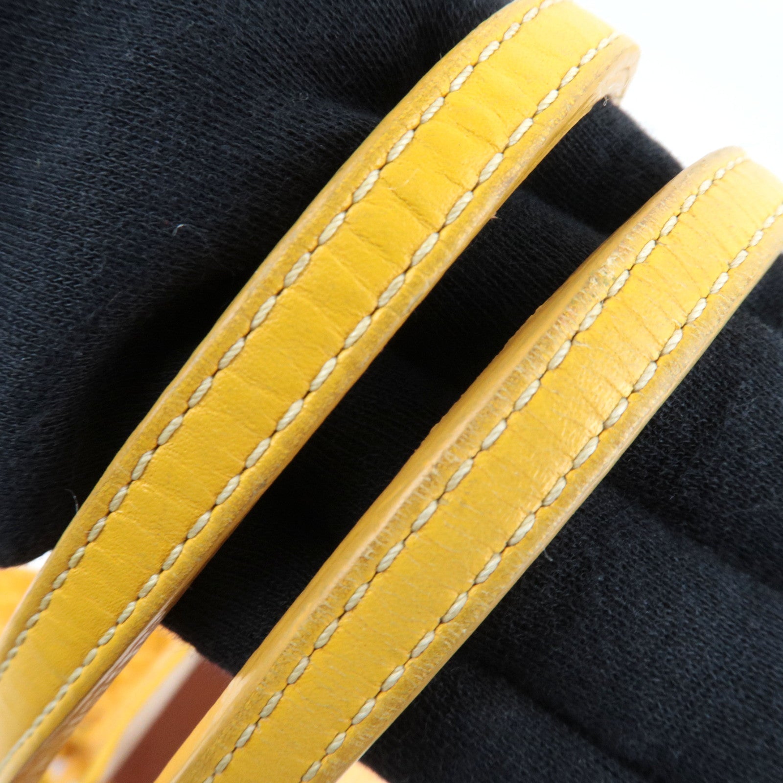 GOYARD Saint Louis PM PVC Leather Tote Bag Yellow *Pouch