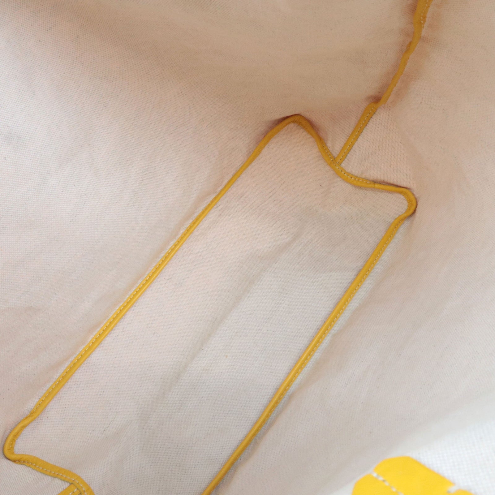 GOYARD Saint Louis PM PVC Leather Tote Bag Yellow *Pouch