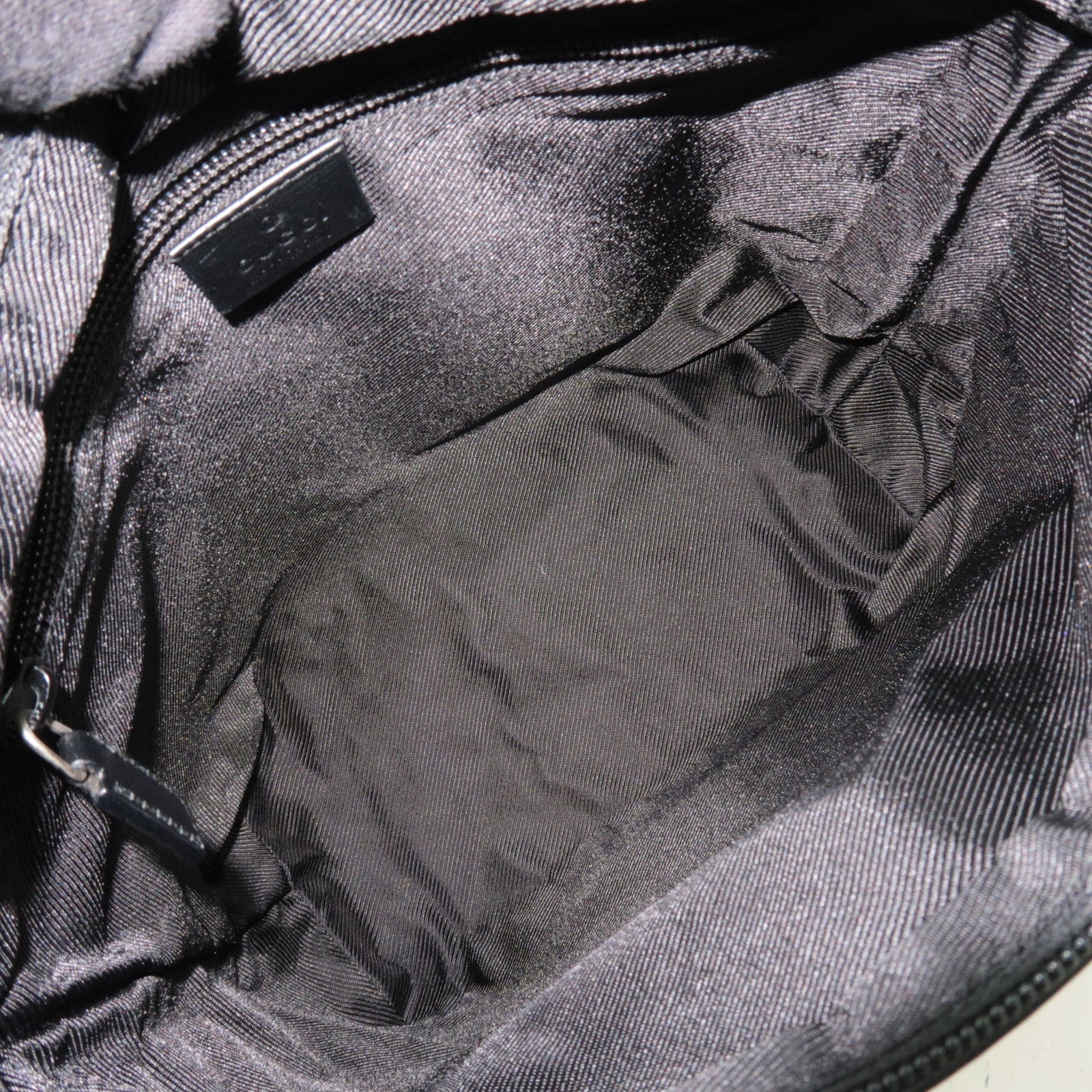 GUCCI GG Canvas Leather Tote Bag Beige Black 019.0402 *Dust bag