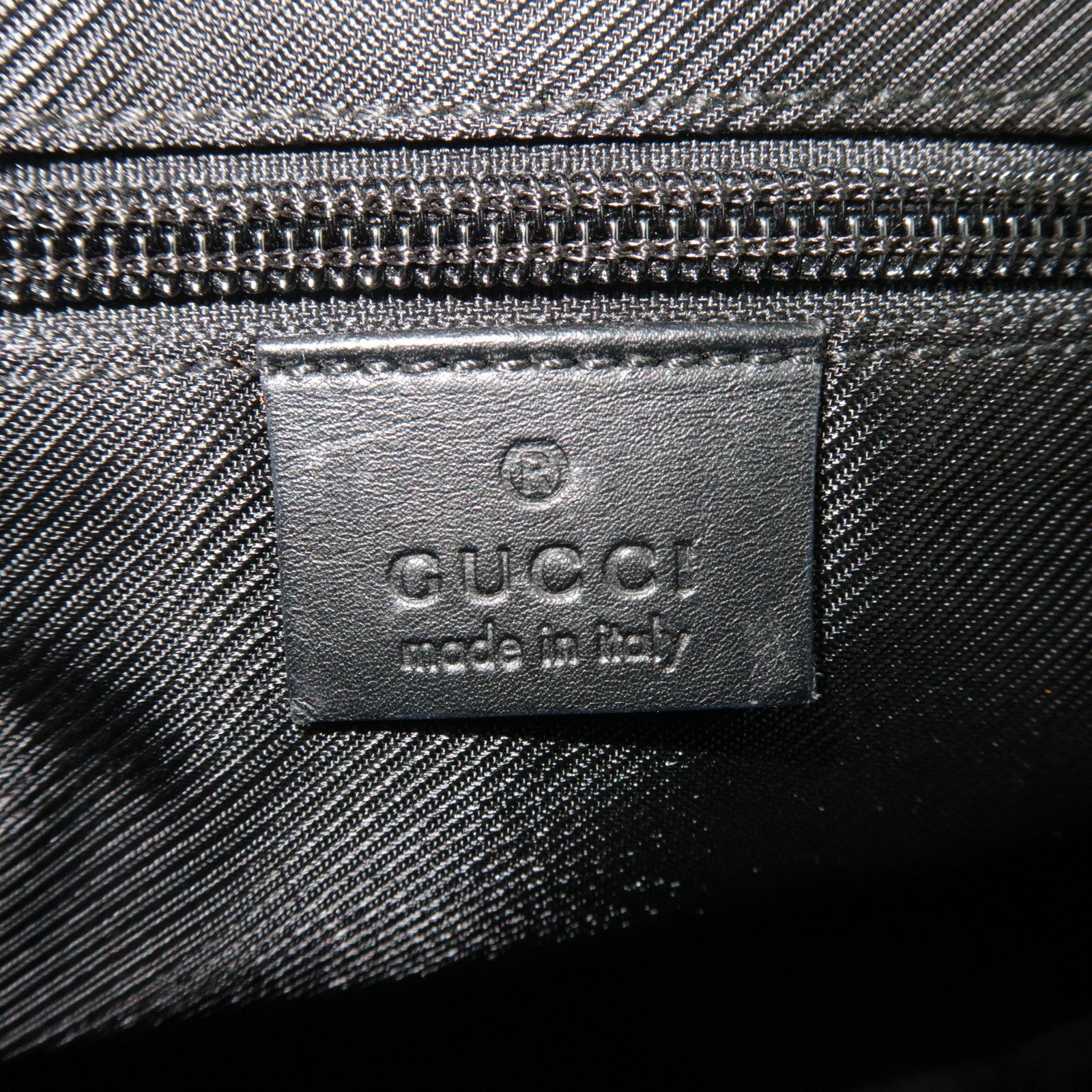 GUCCI GG Canvas Leather Tote Bag Beige Black 019.0402 *Dust bag