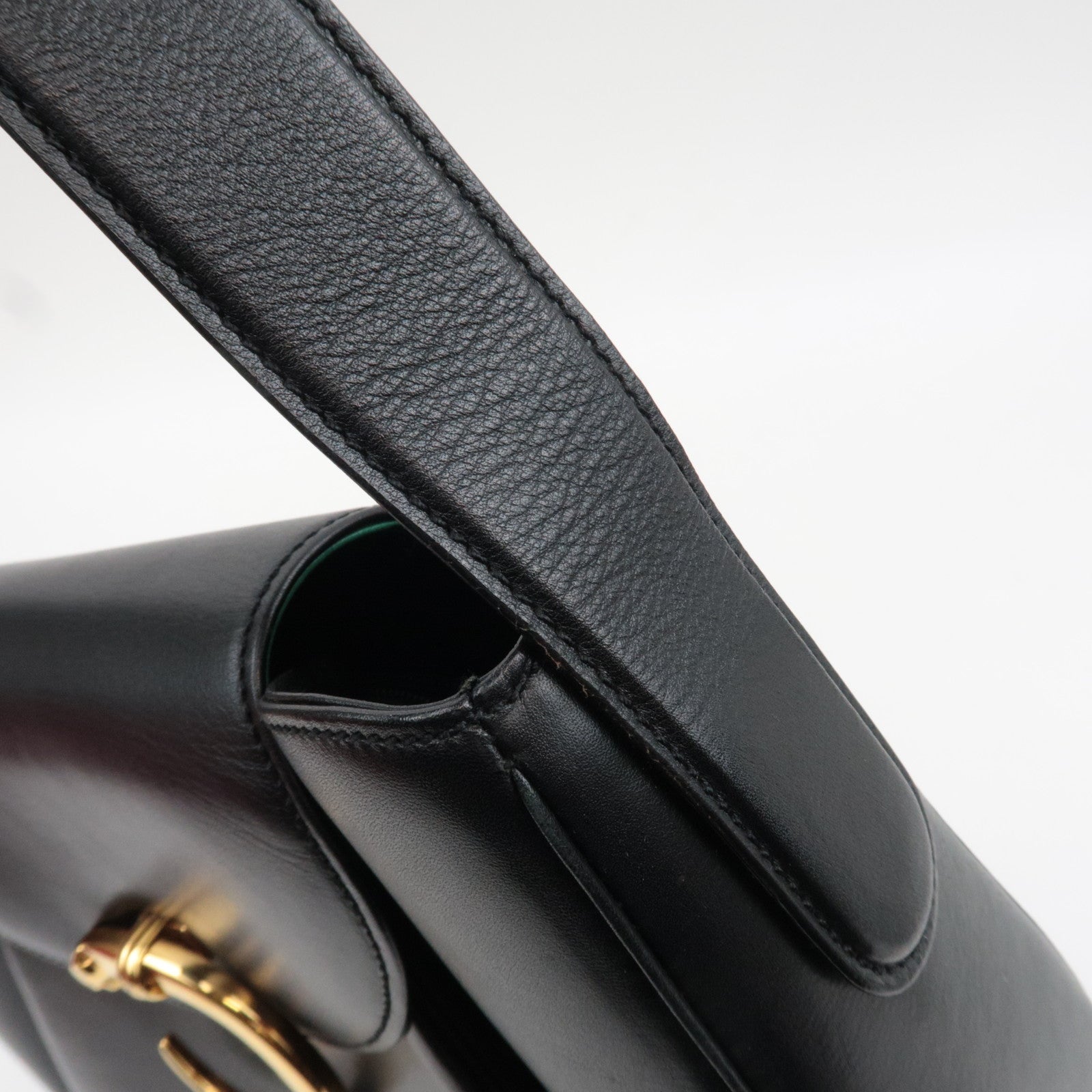 Cartier Panthere Leather Shoulder Bag Black *Box, Pouch, G card