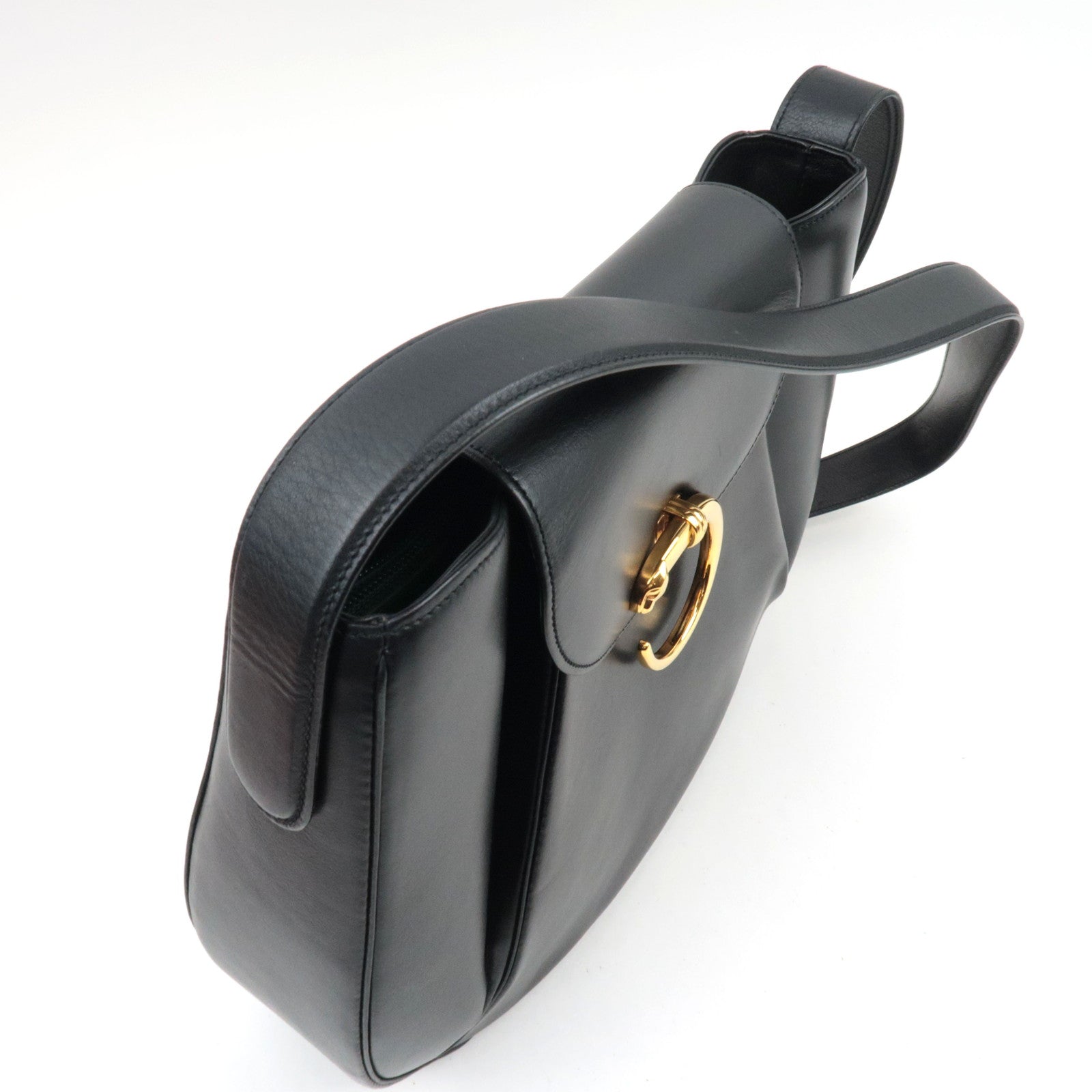 Cartier Panthere Leather Shoulder Bag Black *Box, Pouch, G card