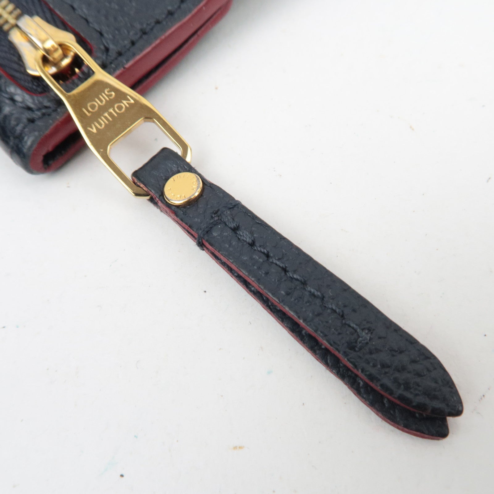 Louis Vuitton Monogram Empreinte Porte Carte Recto Verso Coin Case Marine Rouge M69420 TJ4179