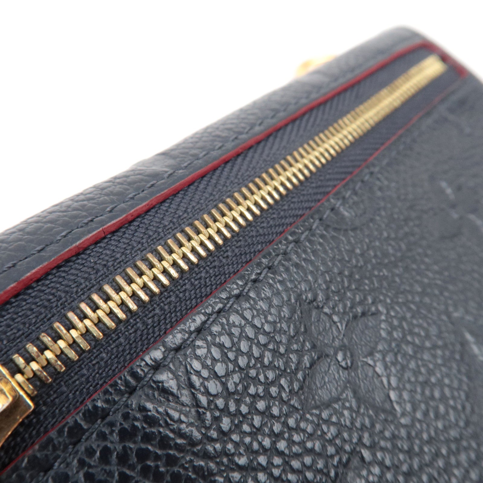 Louis Vuitton Monogram Empreinte Porte Carte Recto Verso Coin Case Marine Rouge M69420 TJ4179