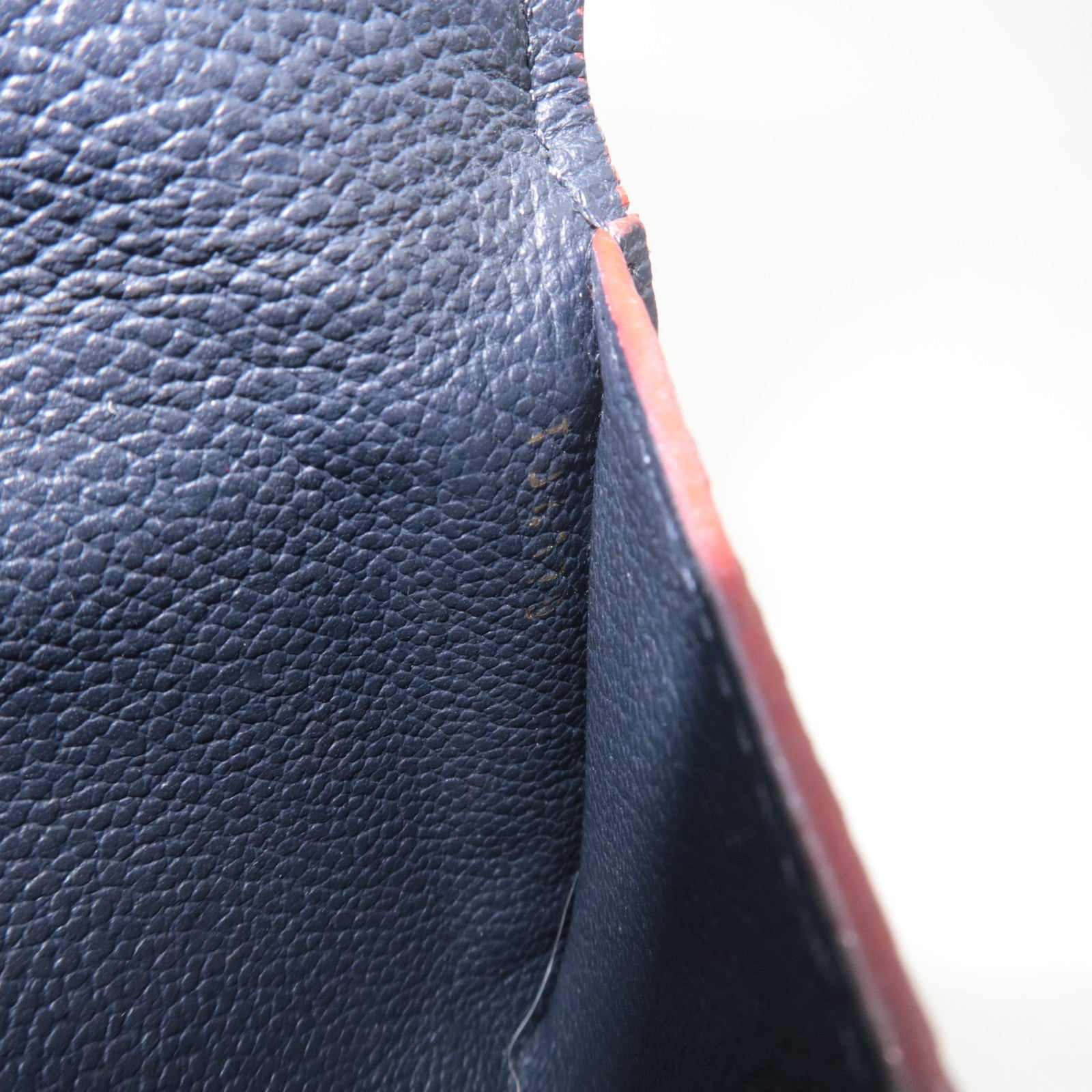 Louis Vuitton Monogram Empreinte Porte Carte Recto Verso Coin Case Marine Rouge M69420 TJ4179