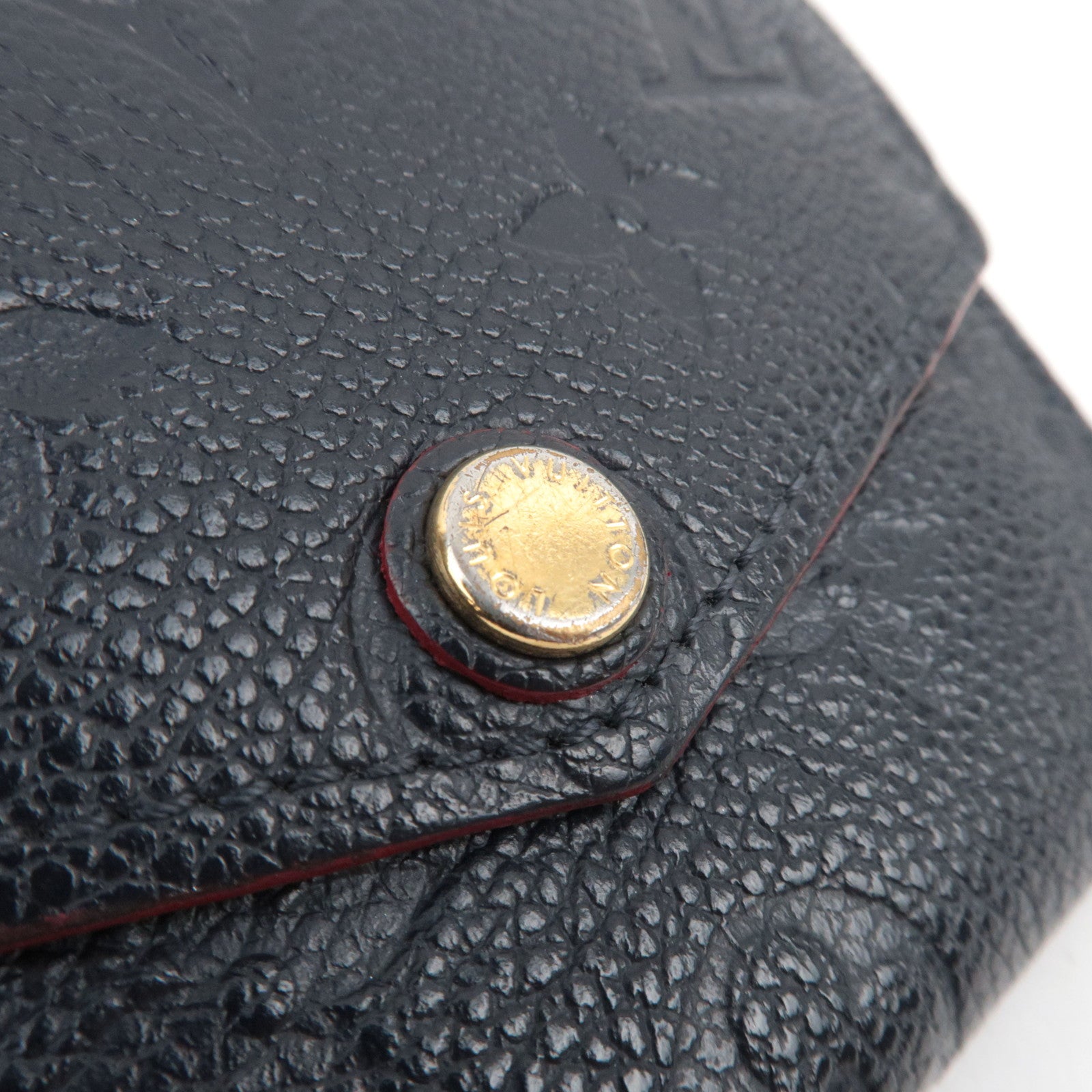 Louis Vuitton Monogram Empreinte Porte Carte Recto Verso Coin Case Marine Rouge M69420 TJ4179