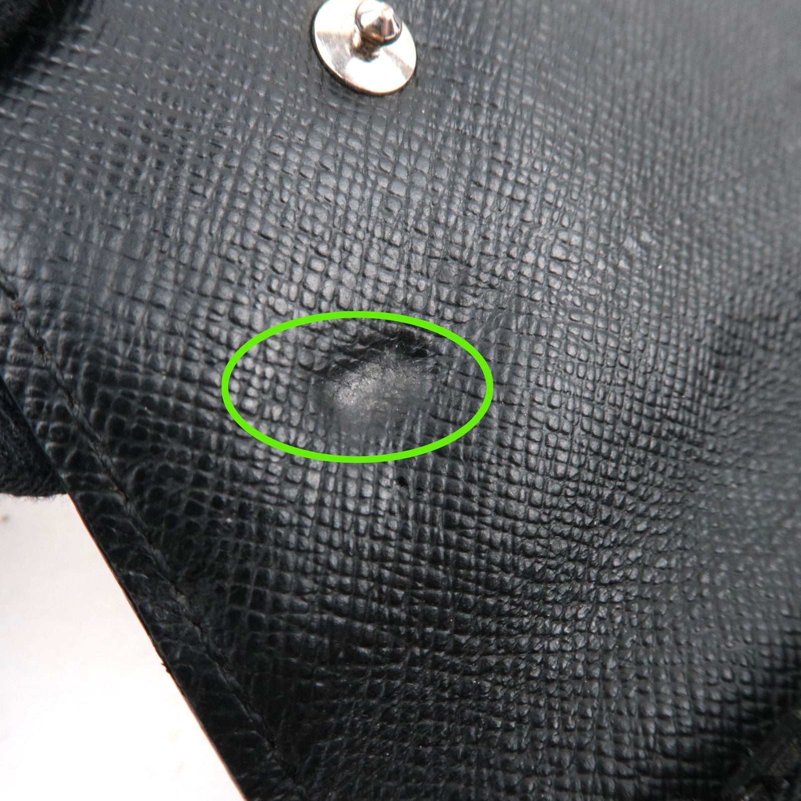 Louis Vuitton Damier Graphite Portefeuille Accordion Long Wallet N60023 TN4150 *Chain