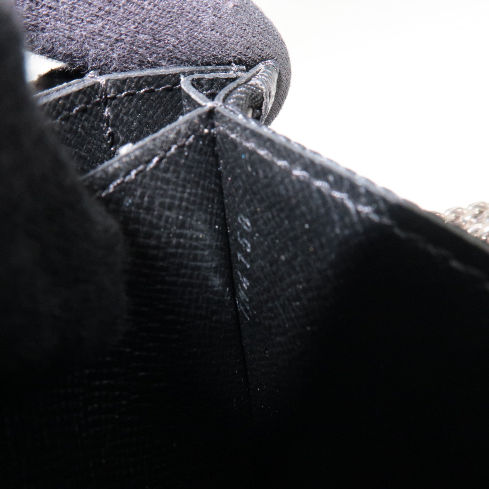 Louis Vuitton Damier Graphite Portefeuille Accordion Long Wallet N60023 TN4150 *Chain