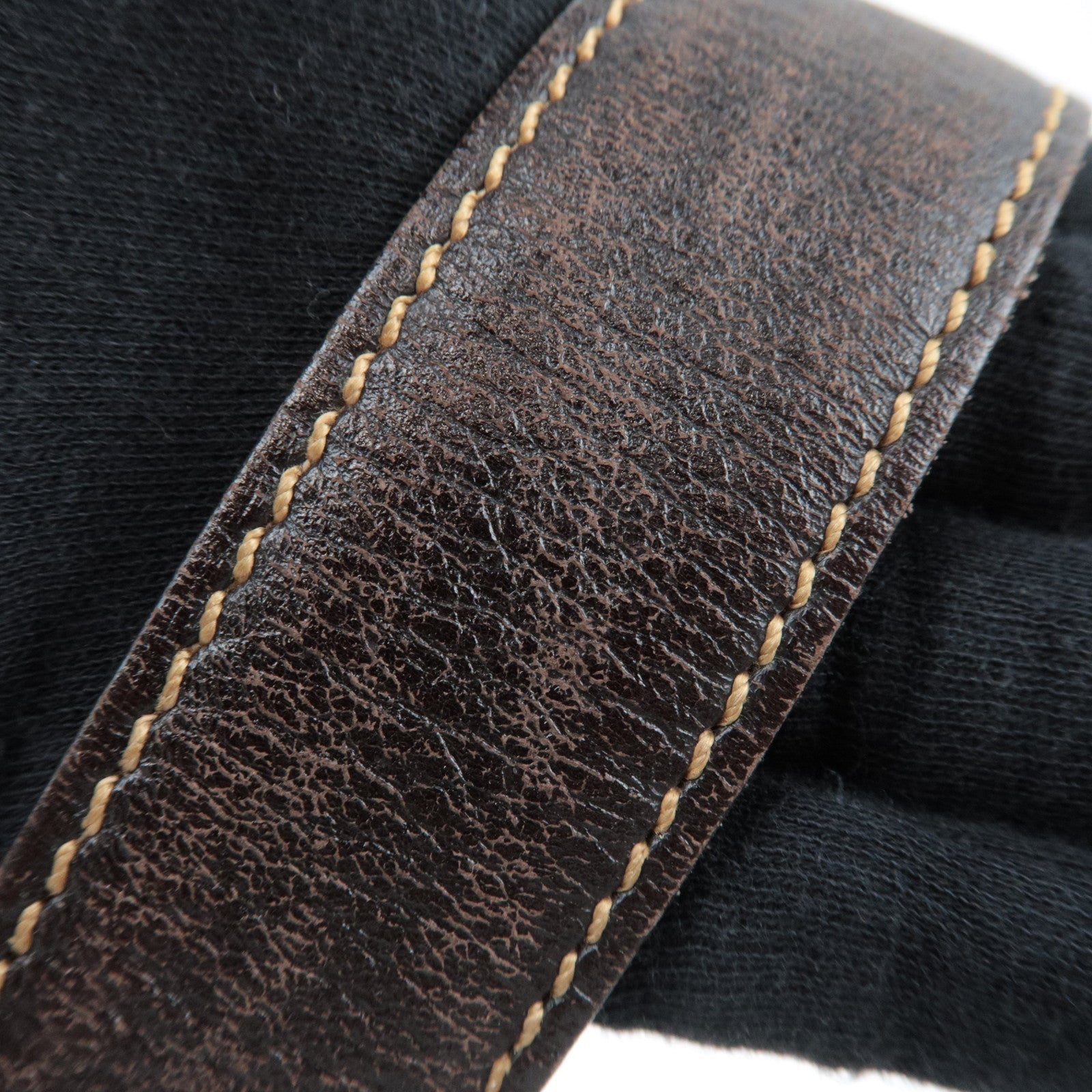 FENDI Zucca Canvas Leather Shoulder Bag Khaki Brown Black