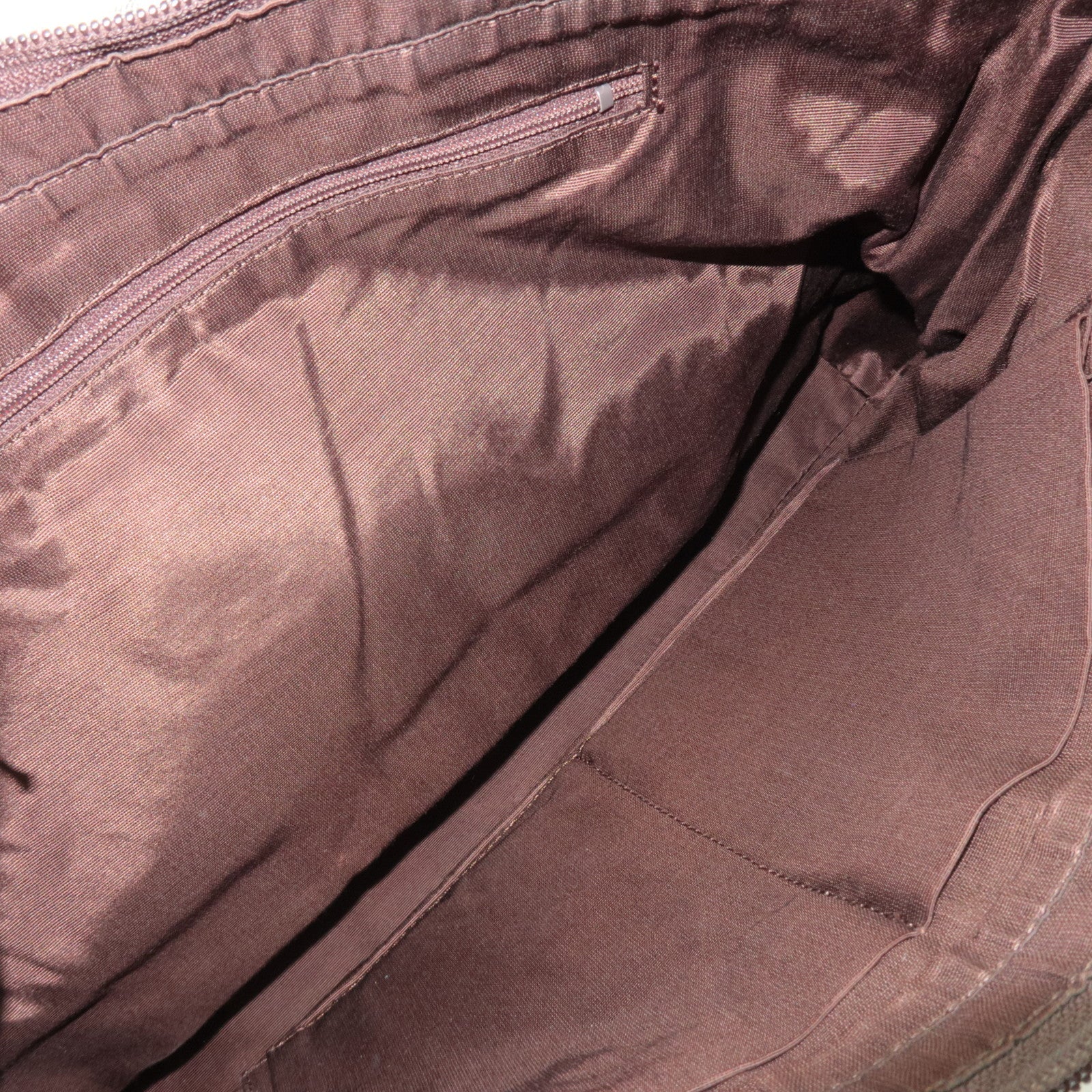 BURBERRY Nova Plaid Canvas Leather Tote Bag Beige Brown