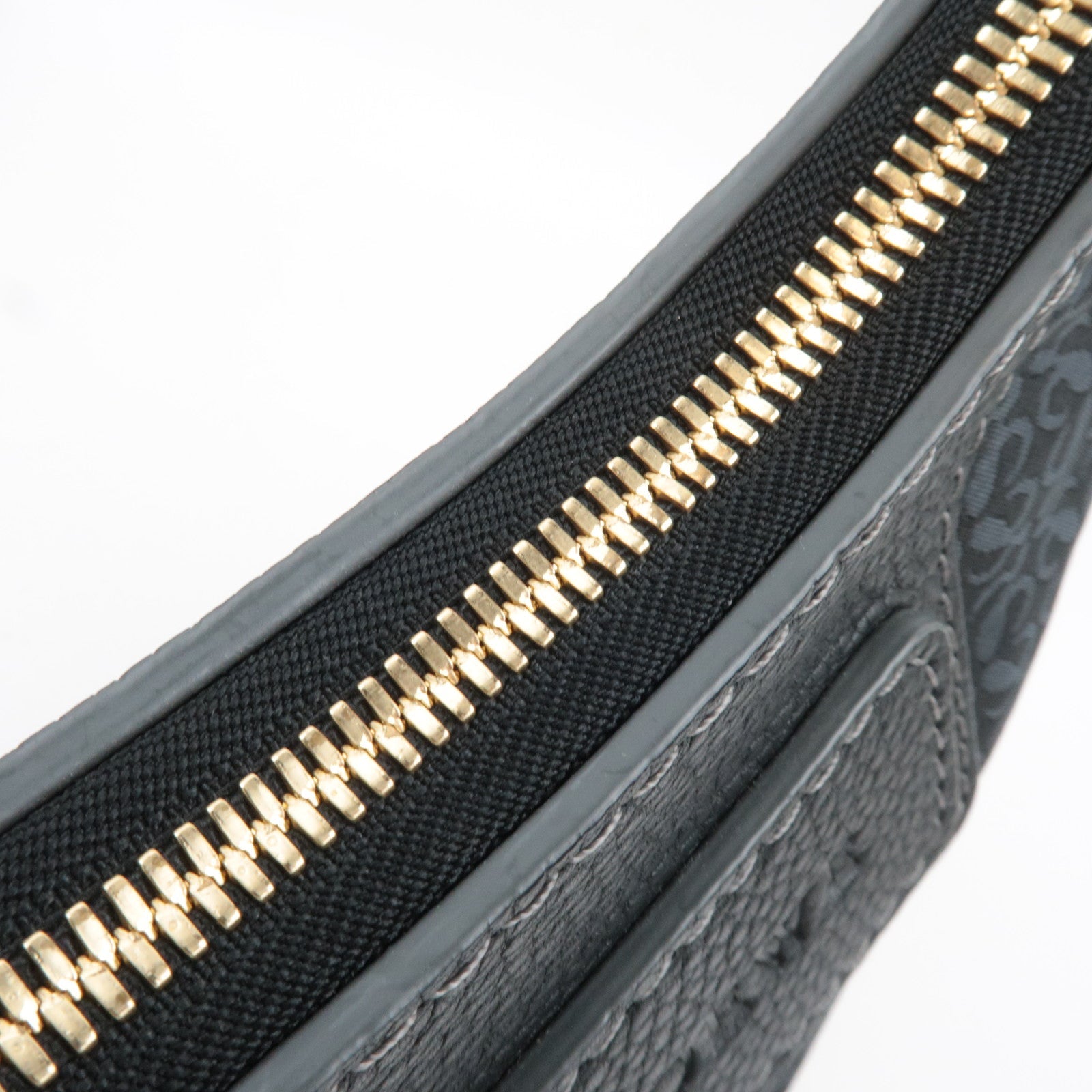 LOEWE New Road Line Canvas Leather Shoulder Bag Black *Dust bag