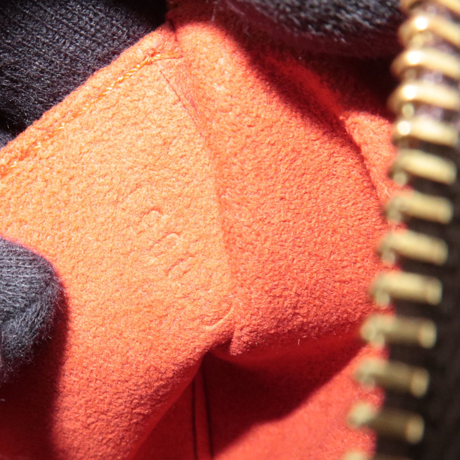 Louis Vuitton Damier Sauvage Tiger Taigle Calf Leather Handbag Beige Brown M92132 CE0051