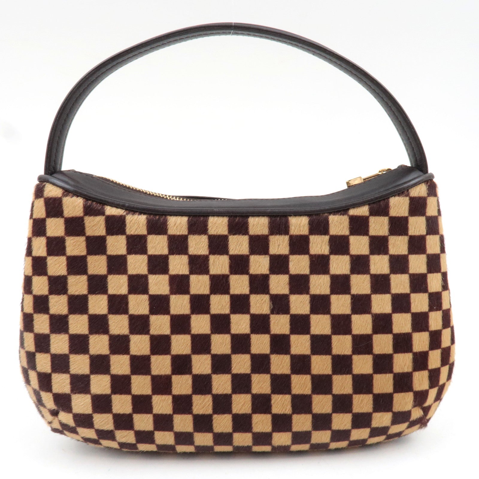 Louis Vuitton Damier Sauvage Tiger Taigle Calf Leather Handbag Beige Brown M92132 CE0051