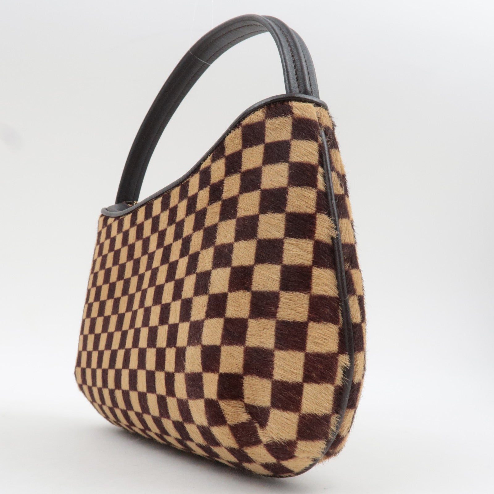 Louis Vuitton Damier Sauvage Tiger Taigle Calf Leather Handbag Beige Brown M92132 CE0051