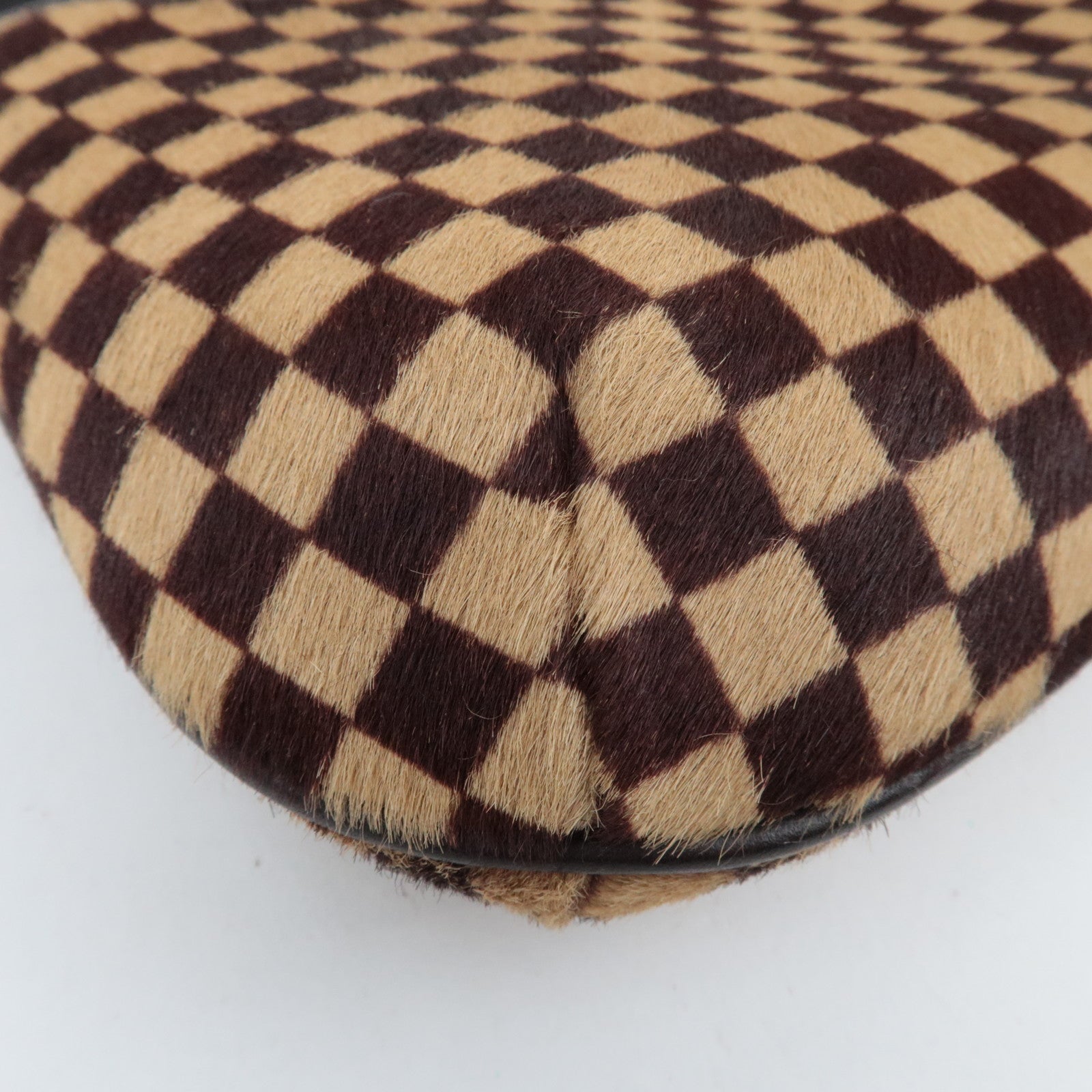 Louis Vuitton Damier Sauvage Tiger Taigle Calf Leather Handbag Beige Brown M92132 CE0051