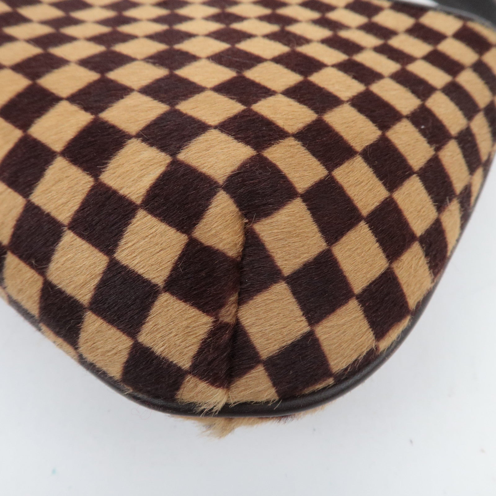 Louis Vuitton Damier Sauvage Tiger Taigle Calf Leather Handbag Beige Brown M92132 CE0051