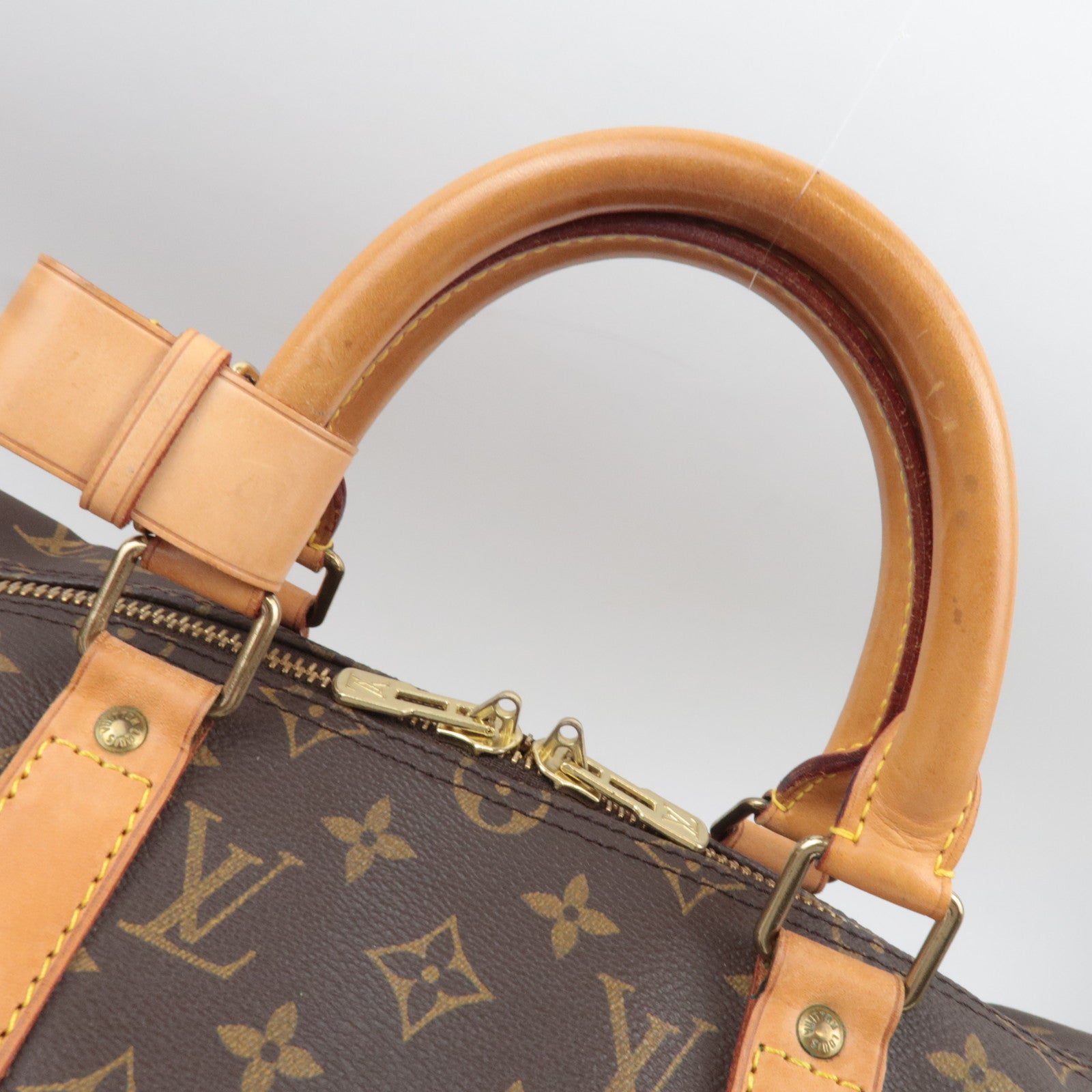 Louis Vuitton Monogram Keepall Bandouliere 50 Travel Bag M41416 VI0963 *Strap, Poignet