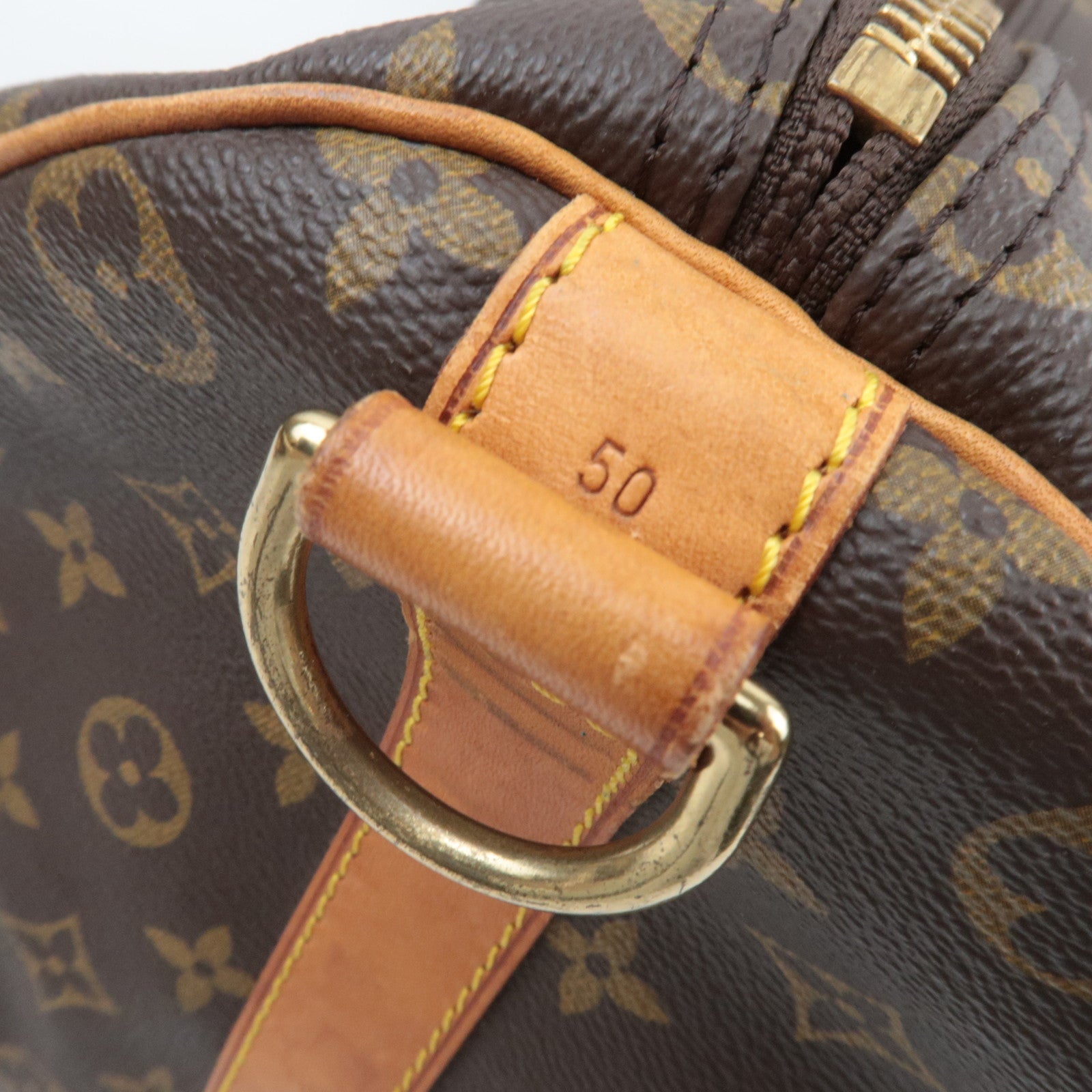 Louis Vuitton Monogram Keepall Bandouliere 50 Travel Bag M41416 VI0963 *Strap, Poignet