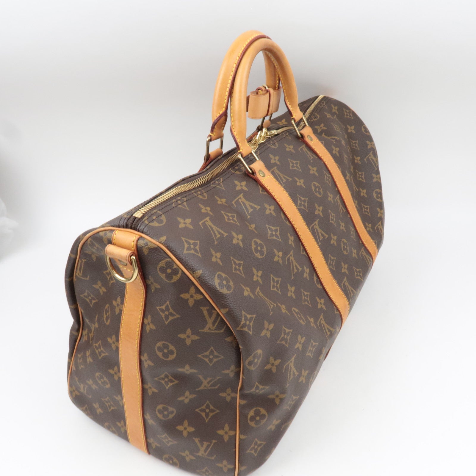 Louis Vuitton Monogram Keepall Bandouliere 50 Travel Bag M41416 VI0963 *Strap, Poignet