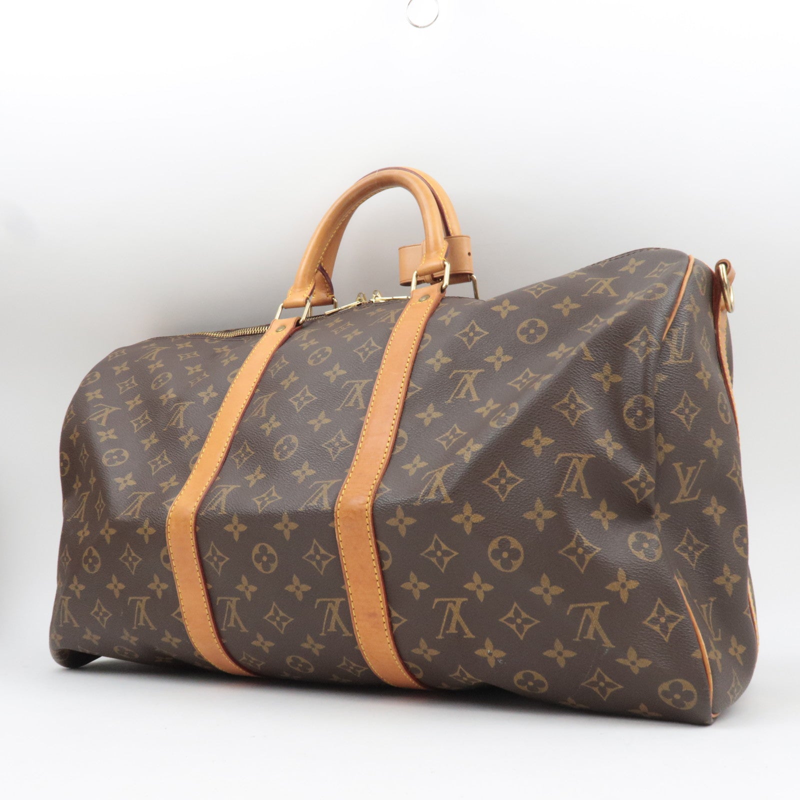 Louis Vuitton Monogram Keepall Bandouliere 50 Travel Bag M41416 VI0963 *Strap, Poignet
