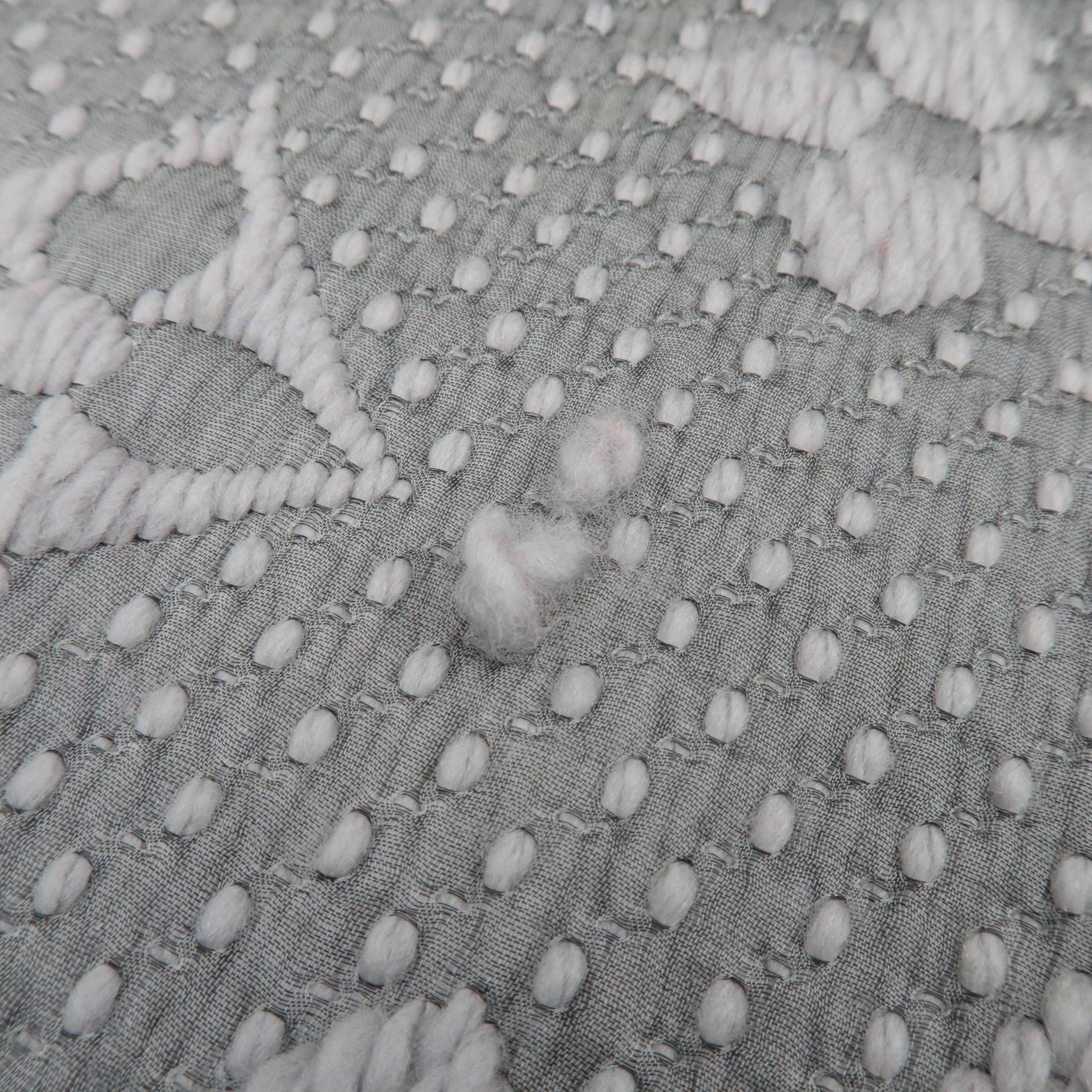 Louis Vuitton Monogram Echarpe Logomania Scarf 94% Wool 6% Silk Gray M74742 GM1221