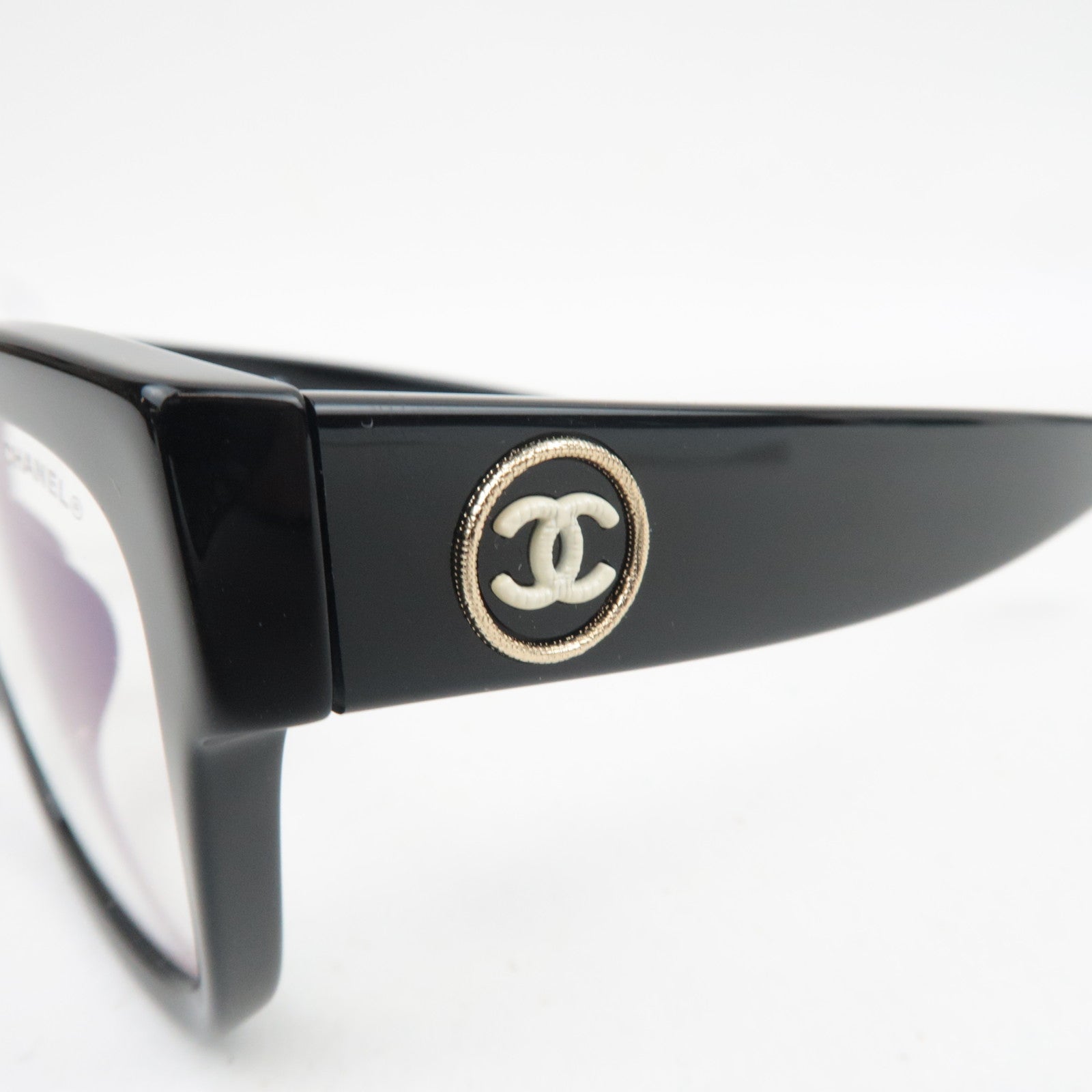 CHANEL Sunglasses 3455-S-A c.622/SB 54□18 140 ON S Black *Box, Case, Cloths