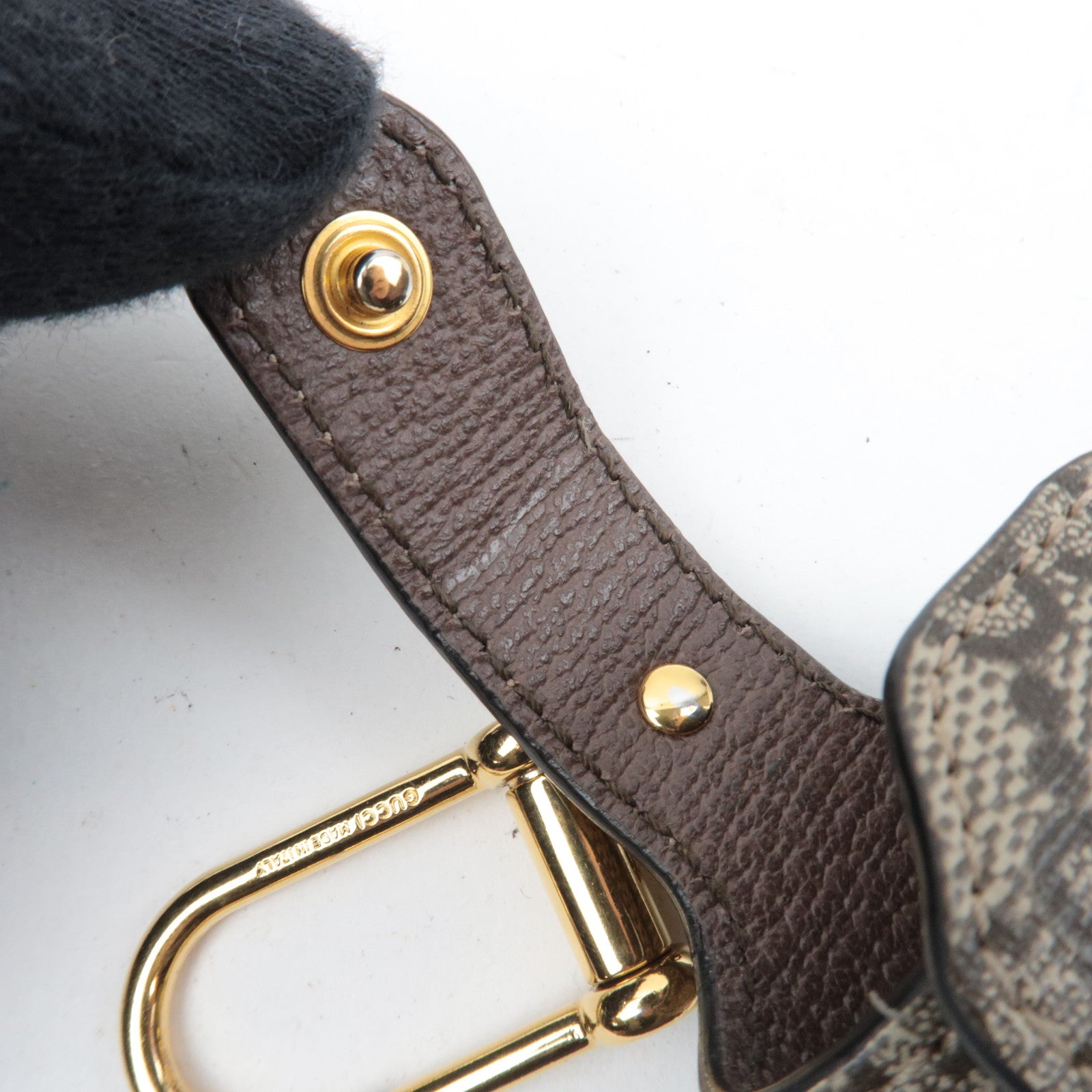 GUCCI Ophidia GG Supreme Airpods Case Beige Brown 596720 *Box, Dust bag