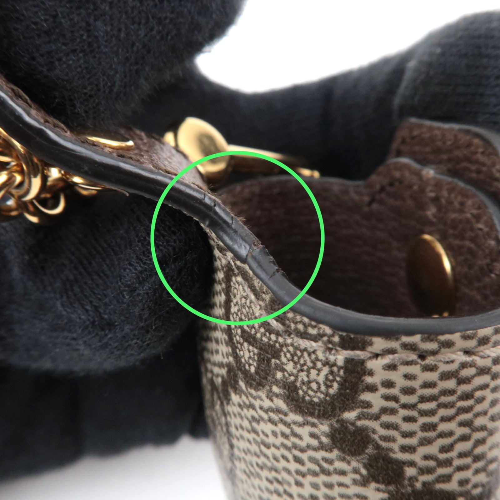 GUCCI Ophidia GG Supreme Airpods Case Beige Brown 596720 *Box, Dust bag