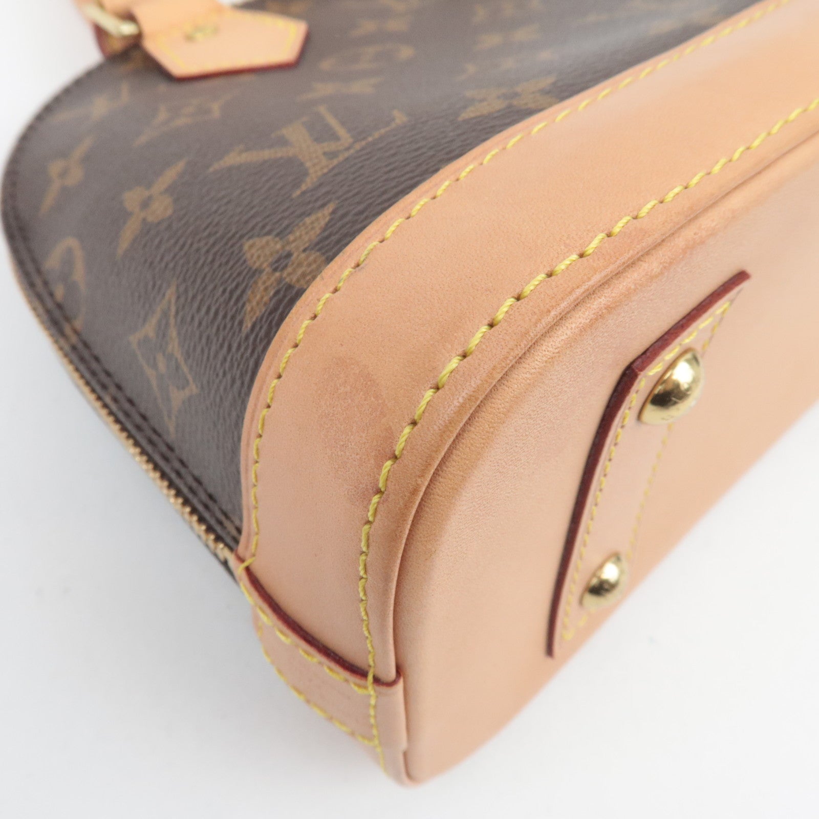 Louis Vuitton Monogram Alma BB 2Way Handbag M53152 SN4270 *Strap, Key Lock, Clochette